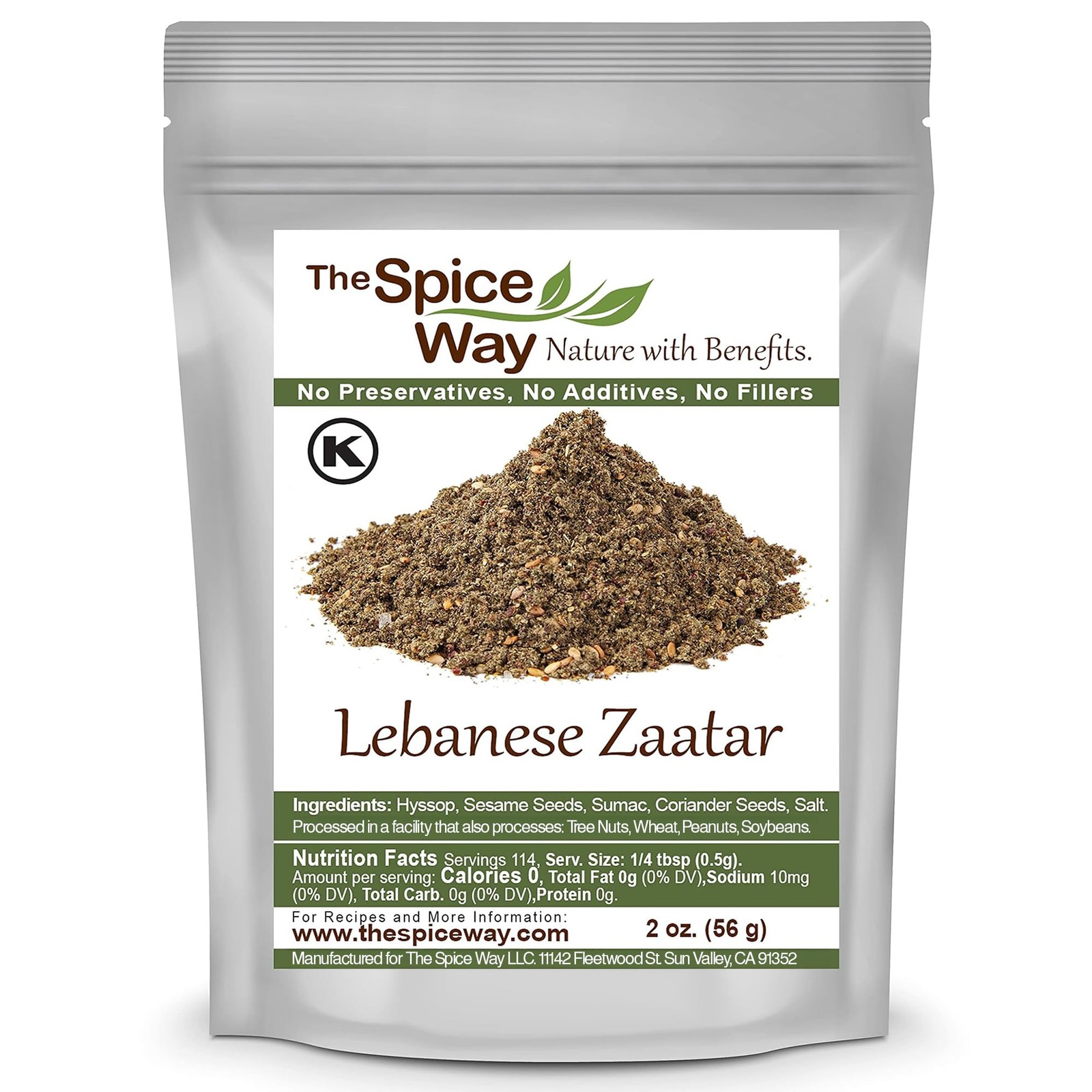 Zaatar Lebanese Hyssop Blend Traditional Middle Eastern Spice 2 Oz Cooking Seaso