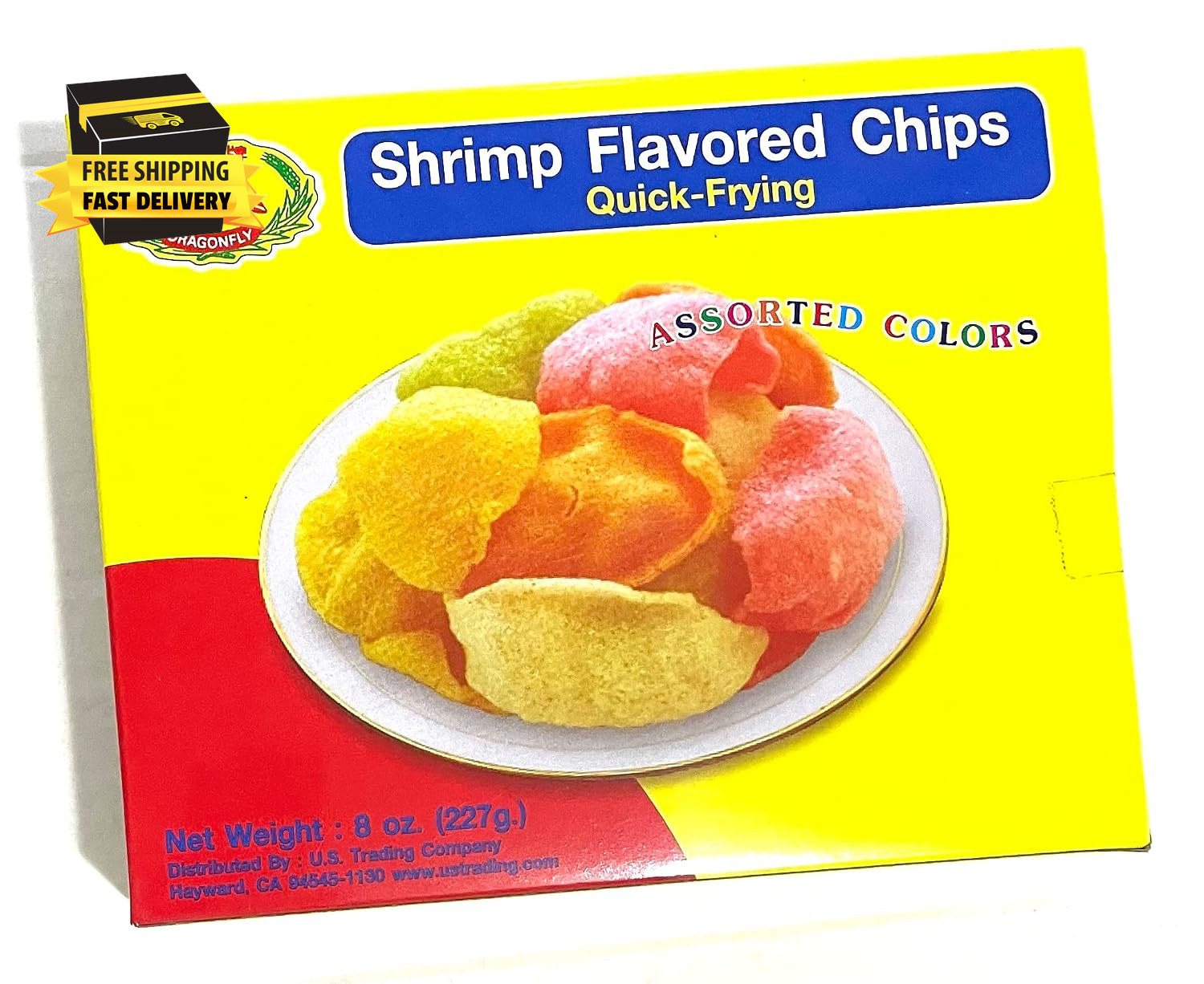 Shrimp Chips – Asian Colored Shrimp Snacks (To Cook) – Uncooked Quick Frying – T