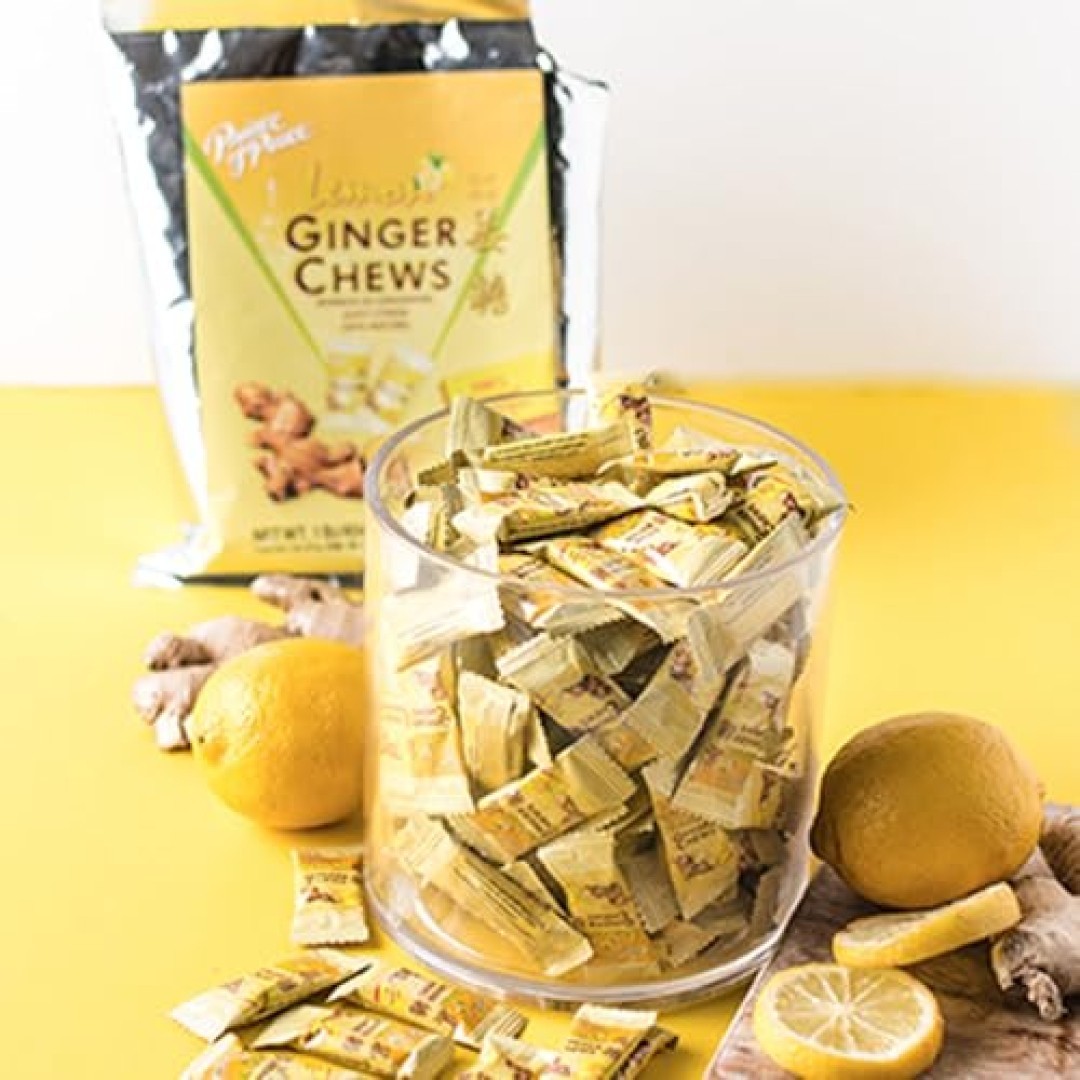 Prince of Peace Ginger Chews With Lemon, 1 lb. – Candied 1 Pound (Pack 1)