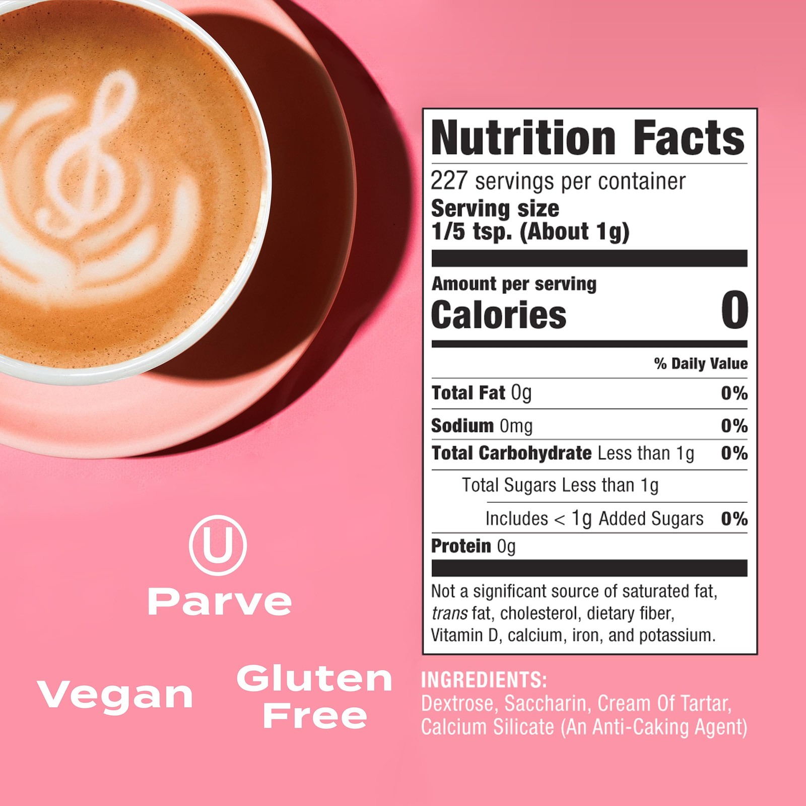 Zero Calorie Bulk Sweetener, 8 oz. Box, Granulated Sugar Substitute for Baking