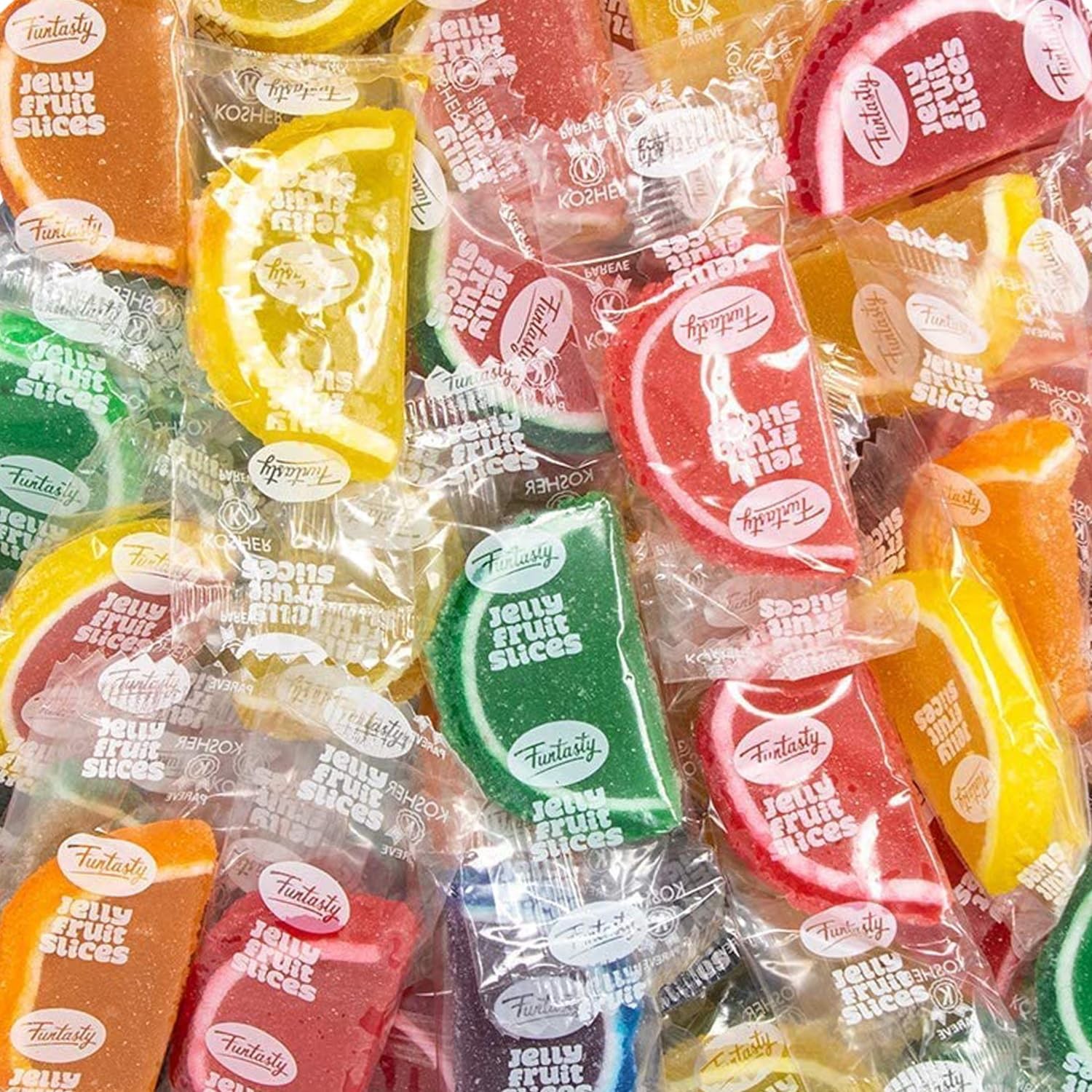 Fruit Slices – 2 Pound Bulk Pack – 60 Count – Jelly Candy – Assorted Flavors