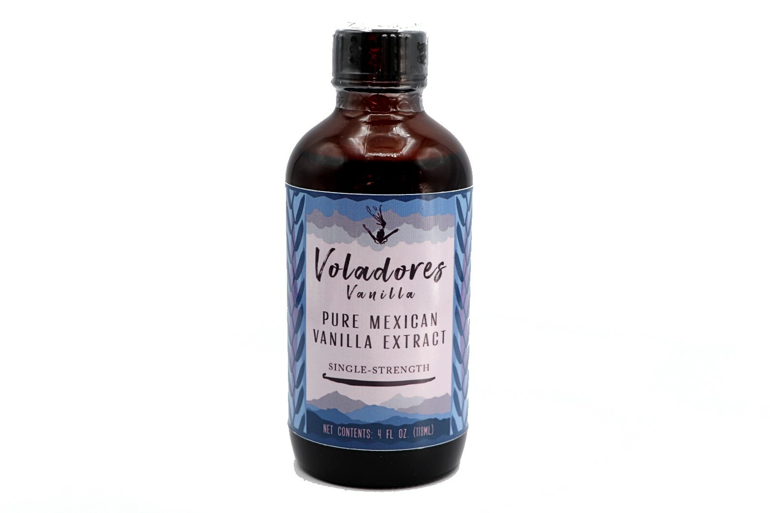 Single-Strength Pure MEXICAN Vanilla Extract – 4 oz. bottle – Voladores Vanilla