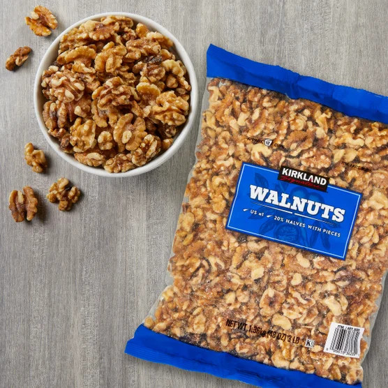 2 Packs Kirkland Signature Walnuts 3 lb Each Pack, Total 6 lbs EXP 04/2027