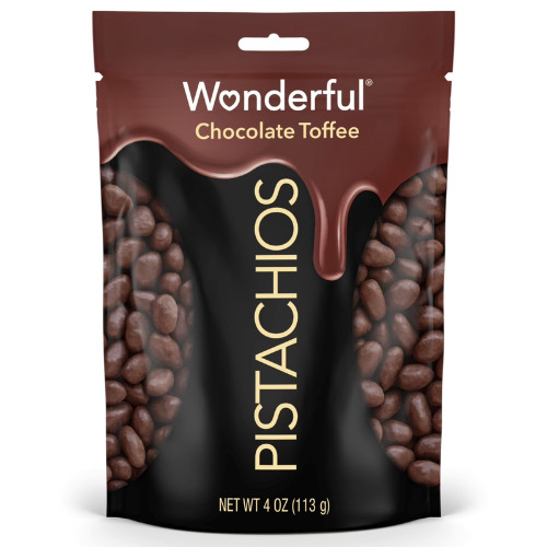 Wonderful Pistachios Chocolate Toffee, 4 Ounce Resealable Bag-free shipping…