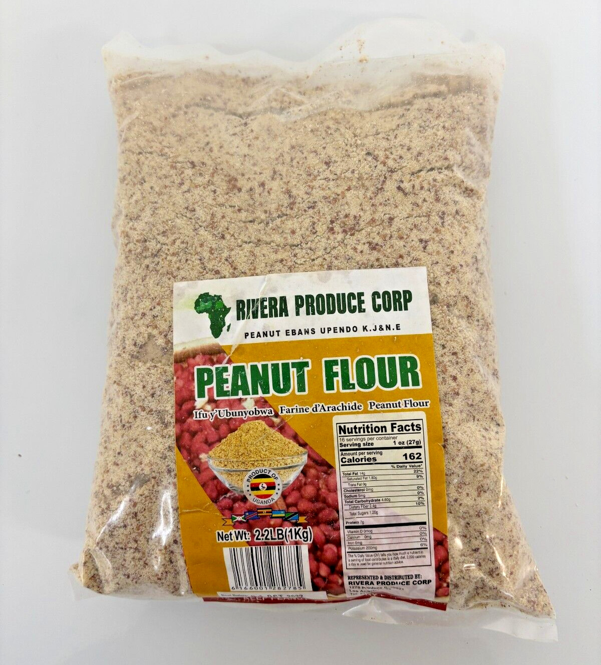 Peanut Flour 2.2 lb (1kg), Product of Uganda