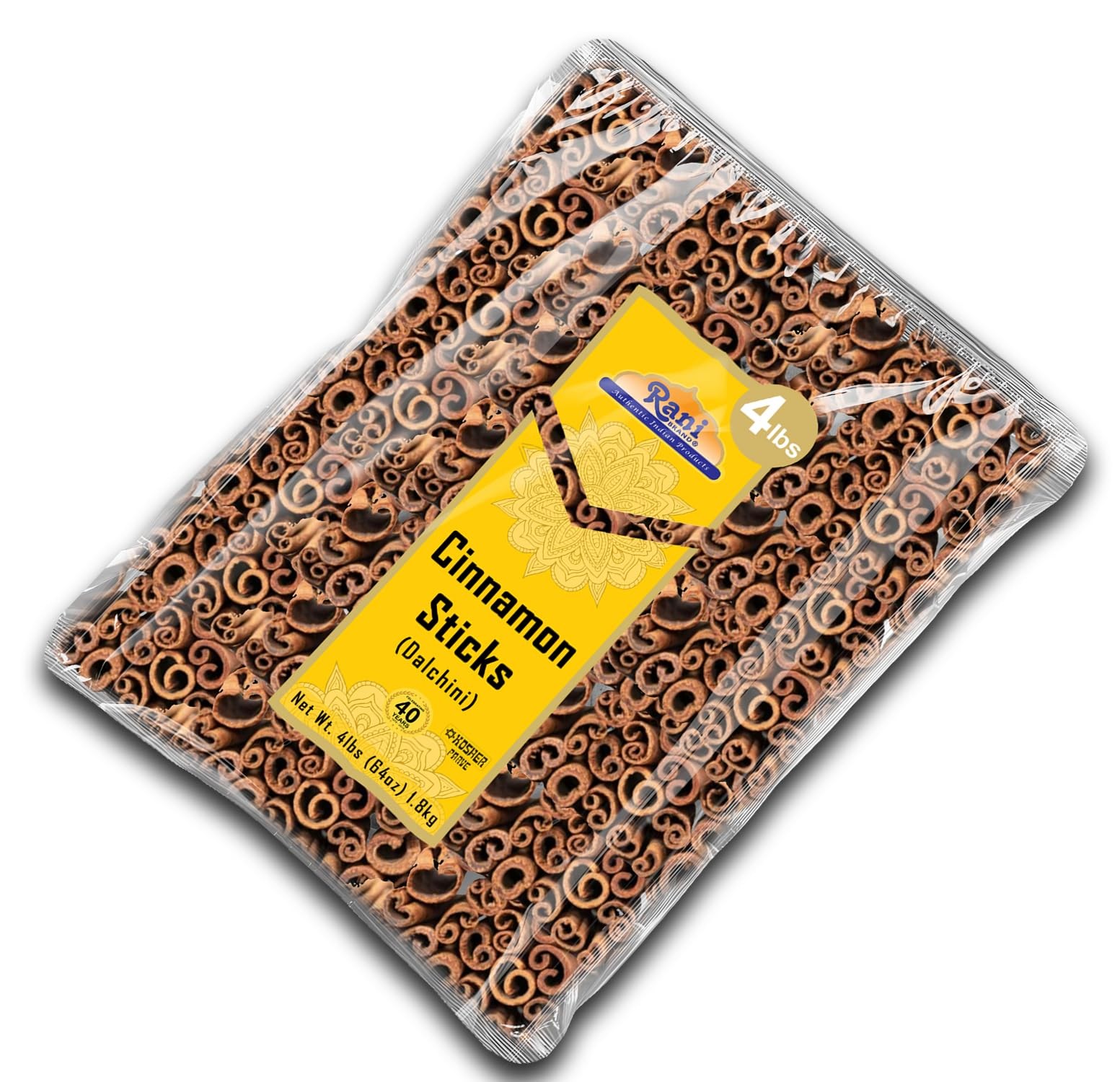 Rani Cinnamon Sticks 64oz (4lbs) 1.81kg Bulk Bag – 350-400 Sticks