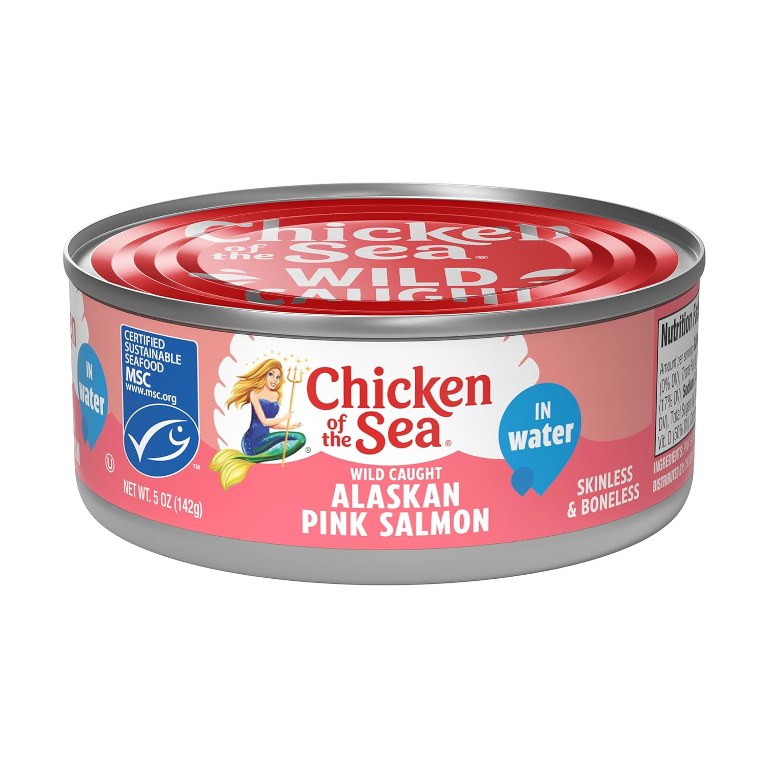 Alaskan Pink Canned Salmon in Water, 5 Ounce Cans, 12-Count – High Protein Skinl