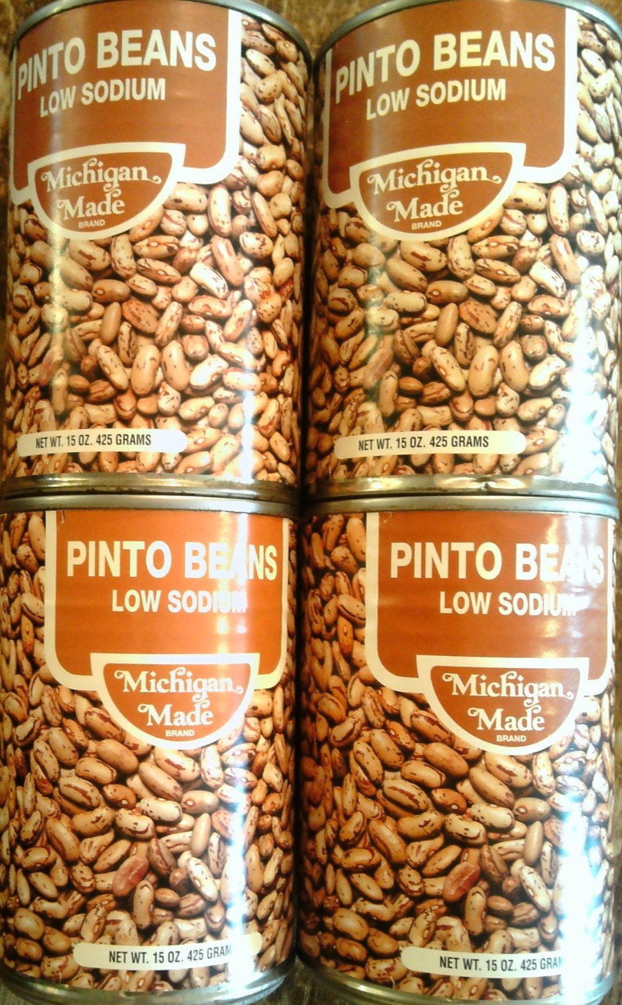 LOT 7 Michigan Made Low Sodium Pinto Beans (10/28 (2) 6/28 (1) 5/27 (2) 4/27 (2)