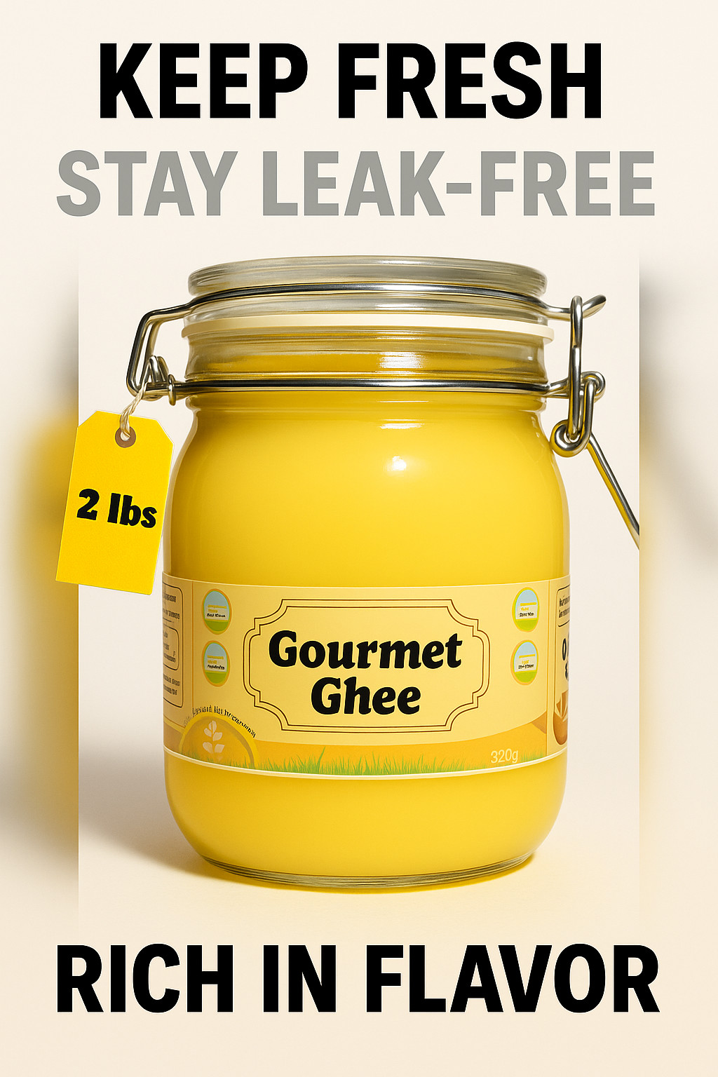 Premium Gourmet Clarified Butter-Organic GrassFed Versatile Healthy Cooking Ghee