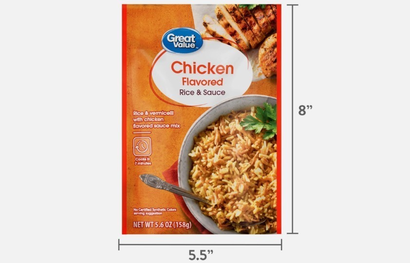 Great Value Chicken Rice & Sauce, 5.6 oz (Pack of 8)