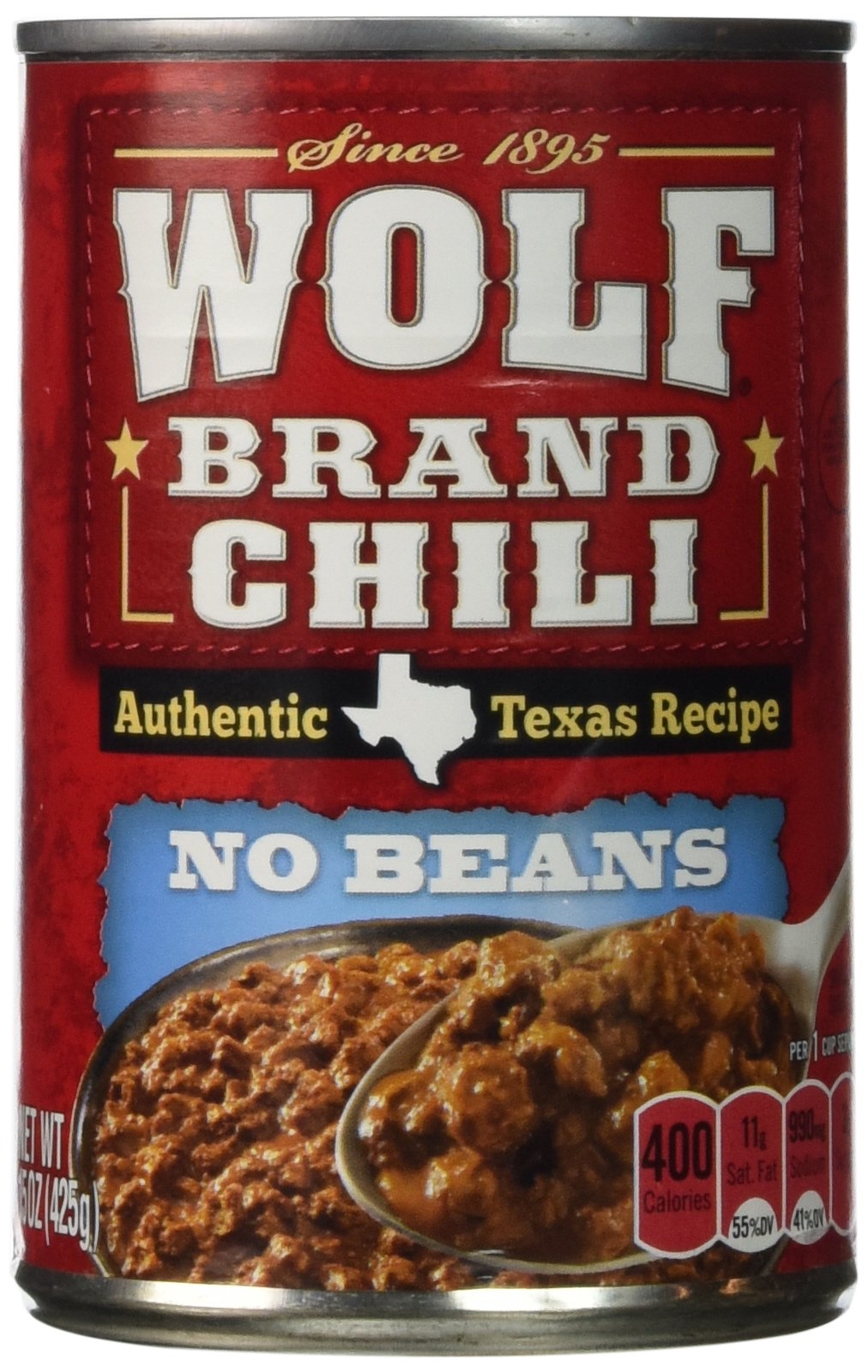 Wolf Chili No Beans 15 oz. – 12 Unit Pack