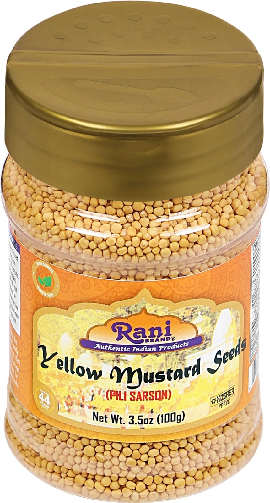 Rani Yellow Mustard Seeds Whole Spice 3.5oz (100g)