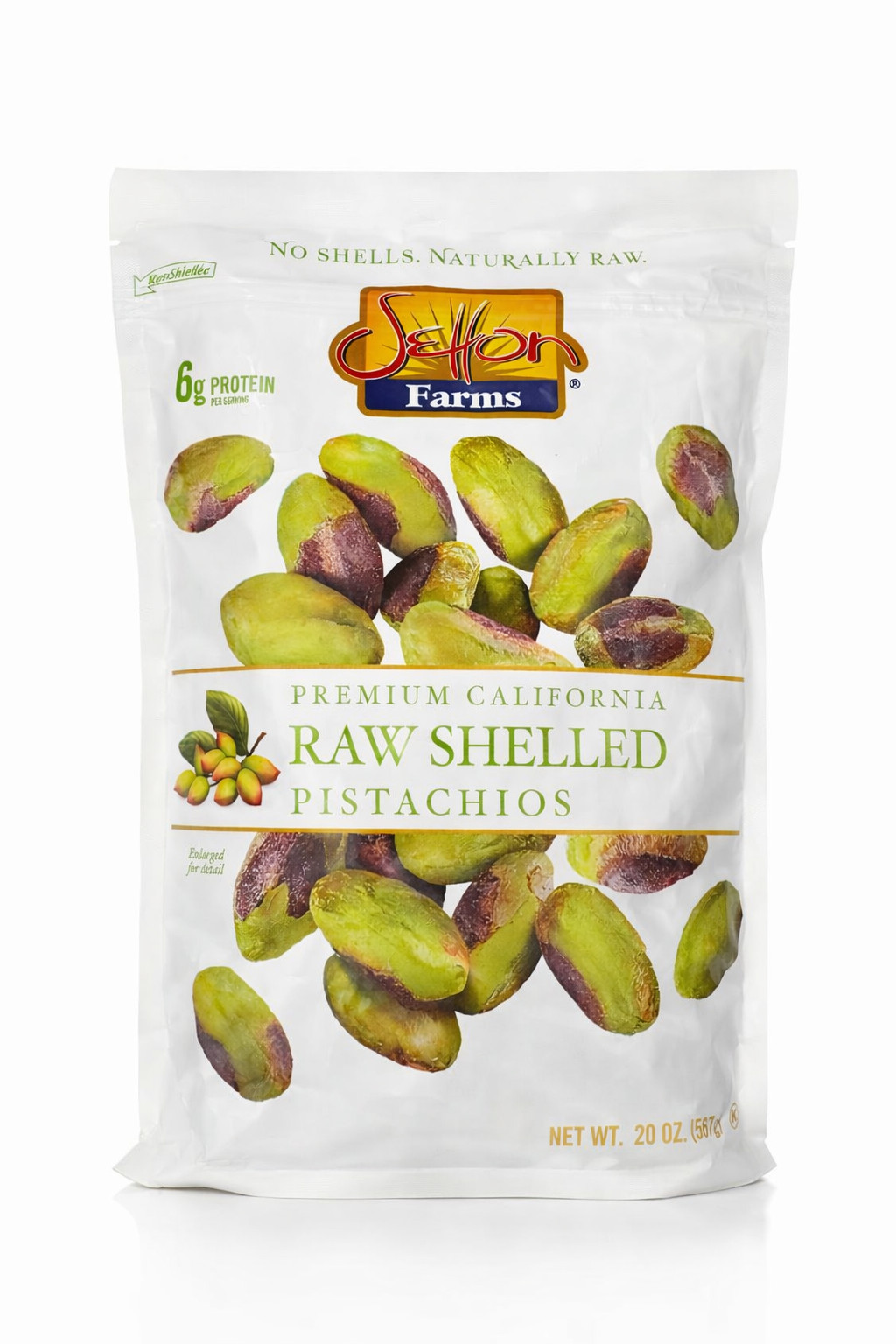 Premium California Raw Shelled Pistachios – 20 oz Bag Enjoy natural