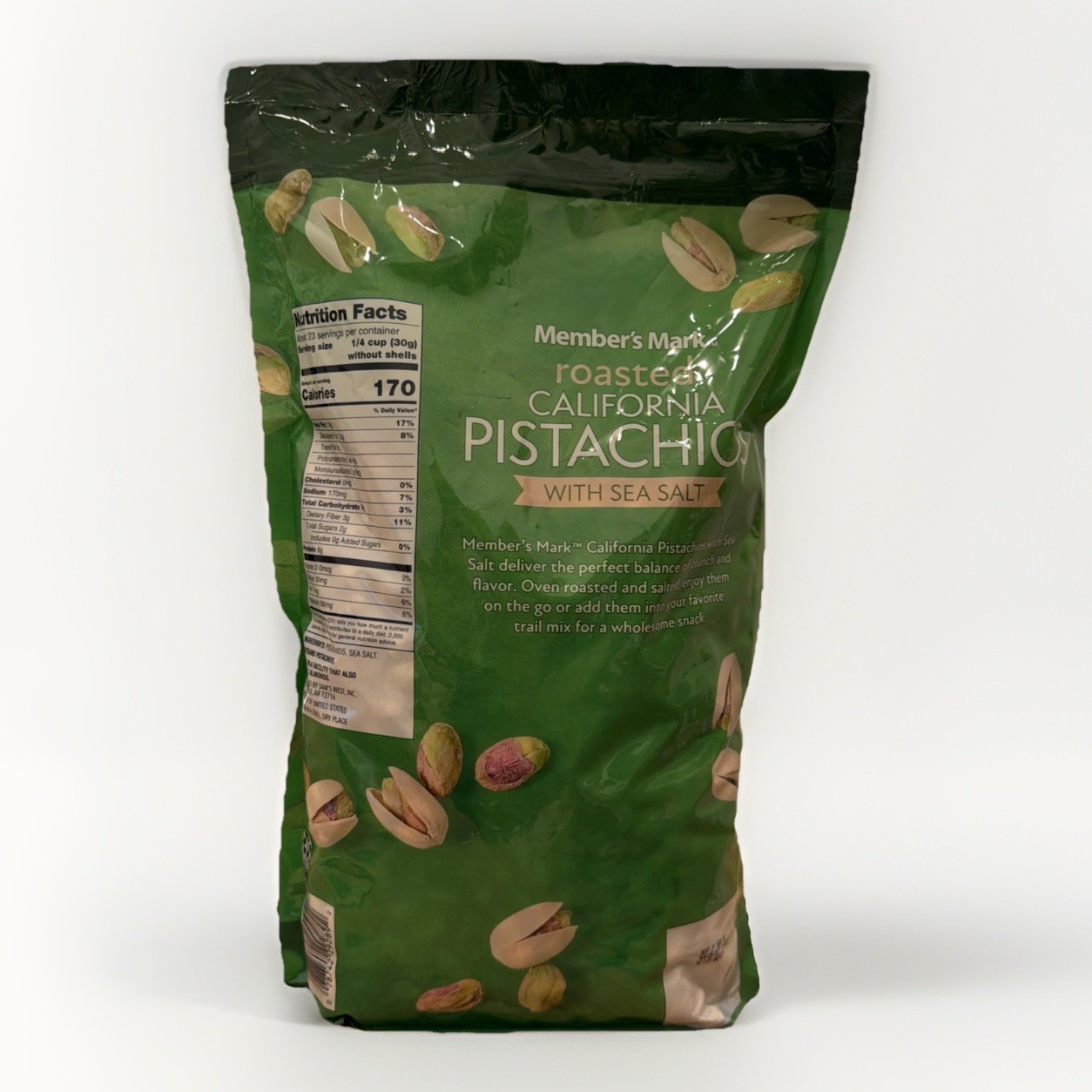 Member’s Mark Roasted California Pistachios with Sea Salt 3 Lbs 48 oz Ships Free