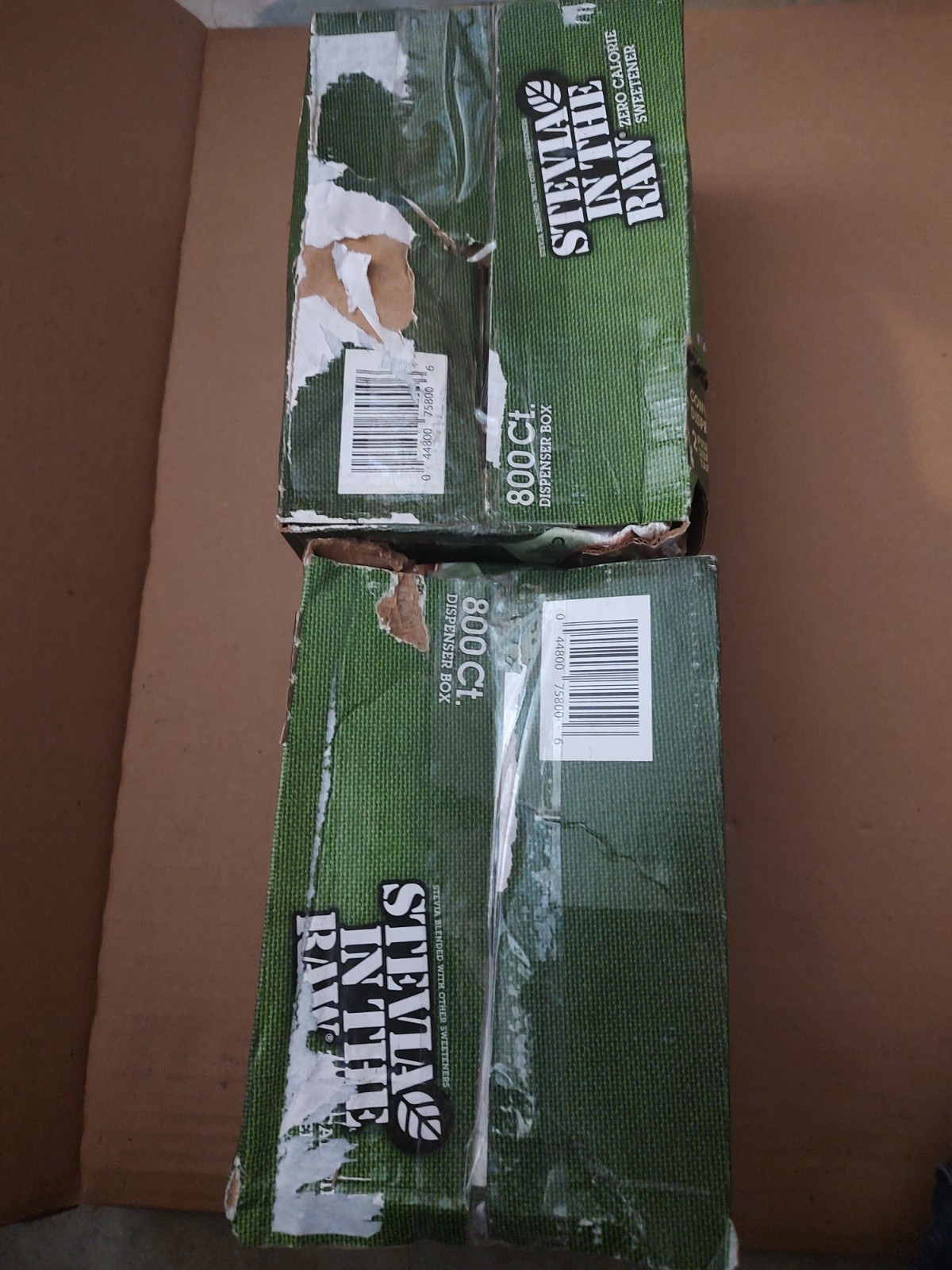 2 Stevia in the Raw Plant- Based Zero Calorie Sweetener Packets 800ct Each .