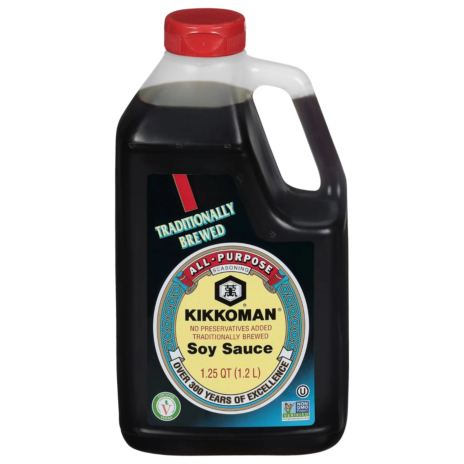 Kikkoman Soy Sauce 40 oz Bottle Naturally Brewed Traditional Cooking Asian Condi