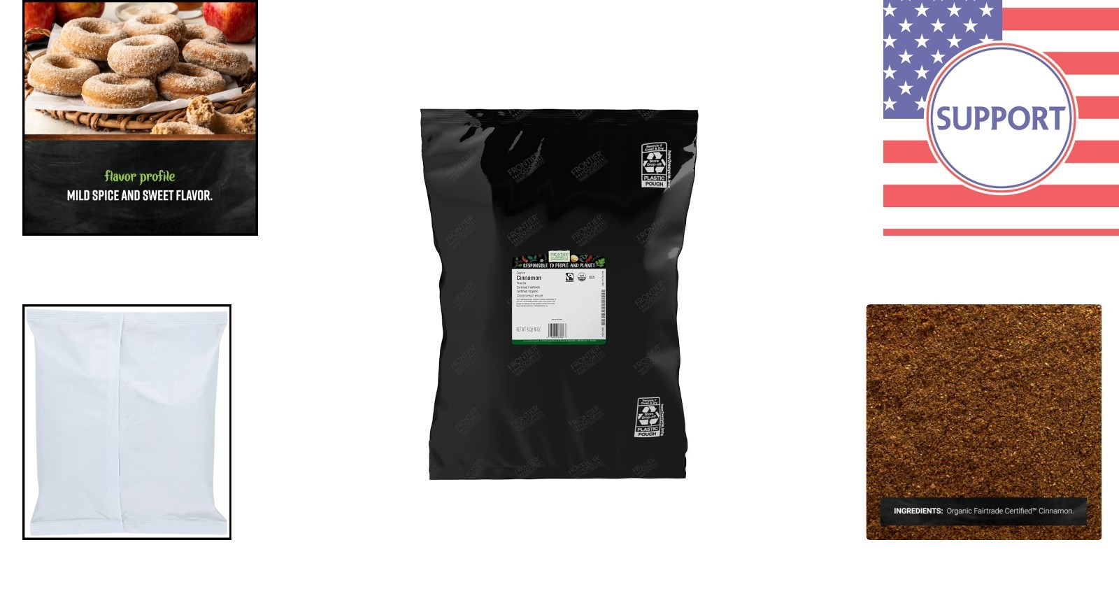 True Cinnamon, Ground Ceylon – 16 Oz Fairtrade Bulk for Sweet & Savory Dishes