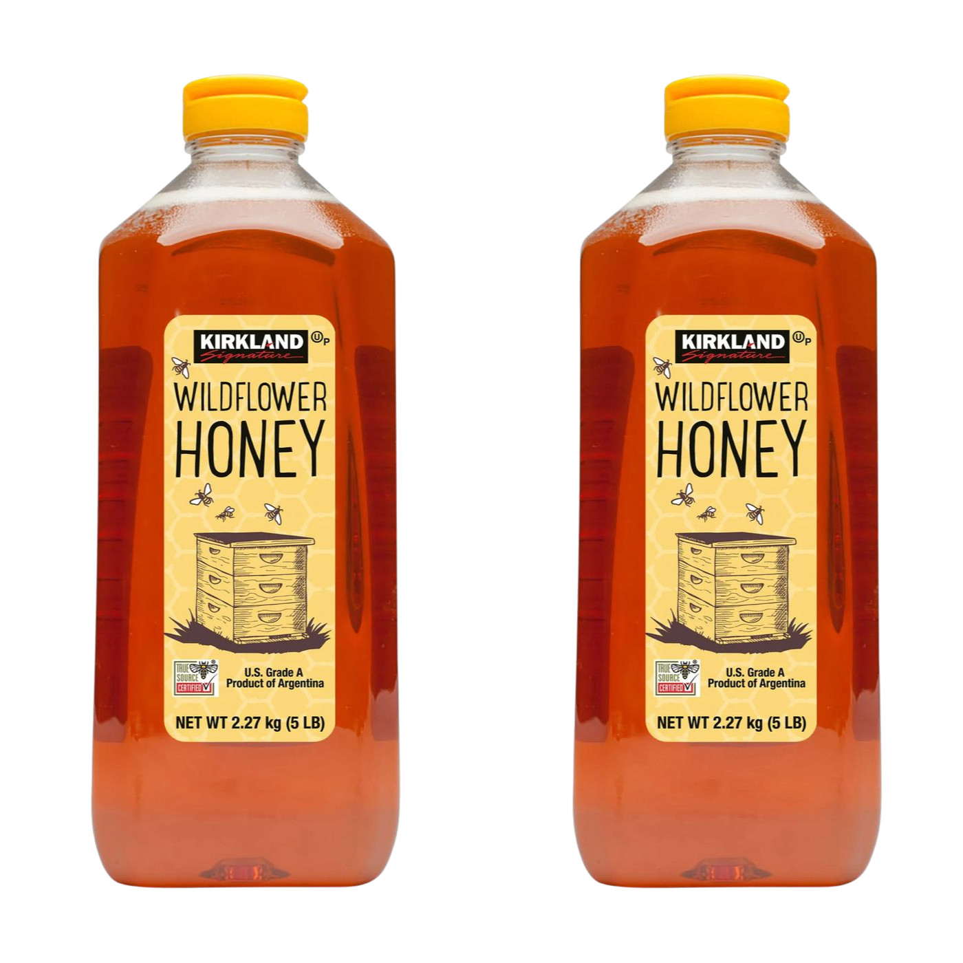 2 Pack Kirkland Signature Wild Flower Honey, 5 lbs EXP 03/2027