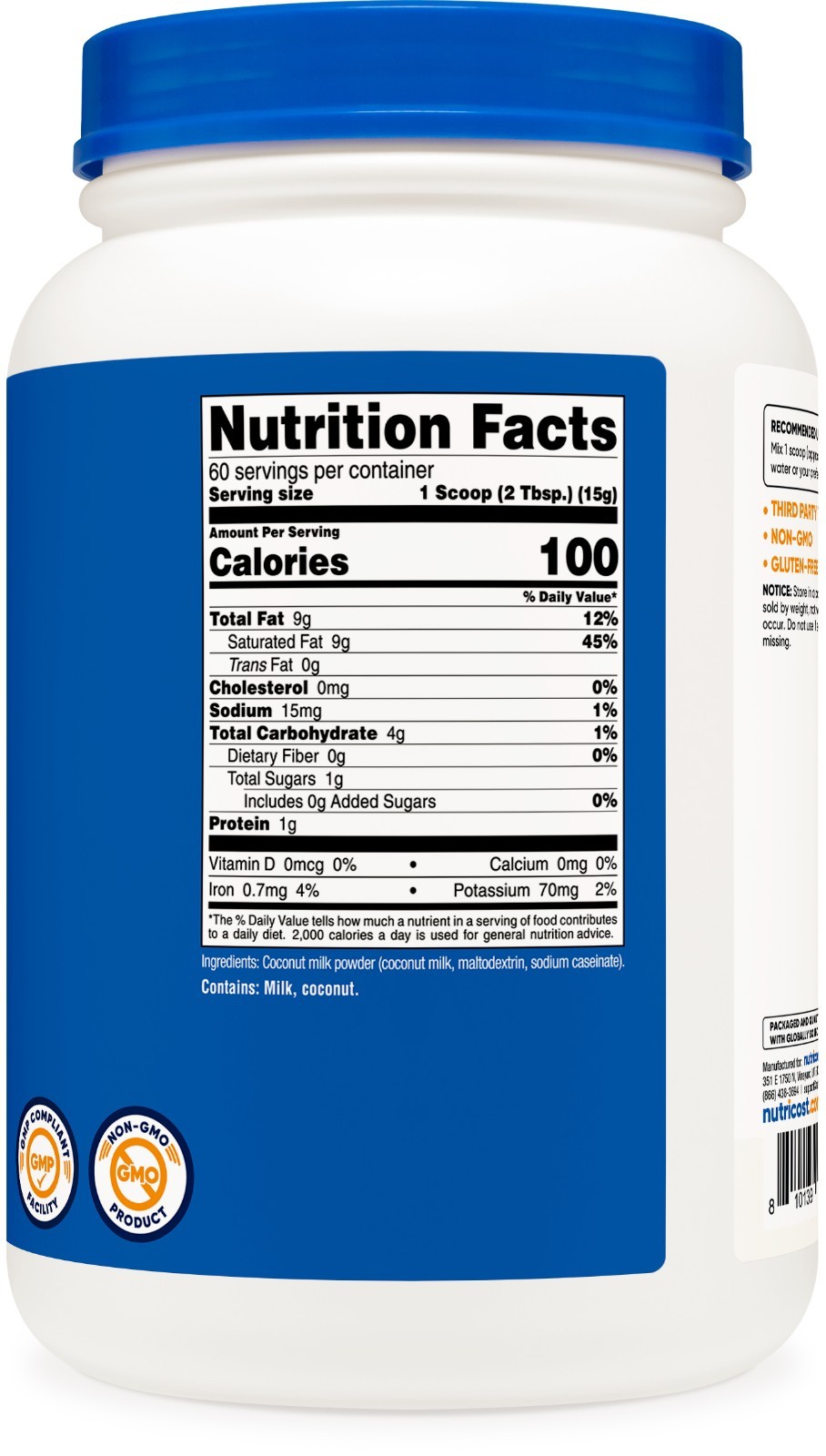 Nutricost Coconut Milk Powder 2LBS