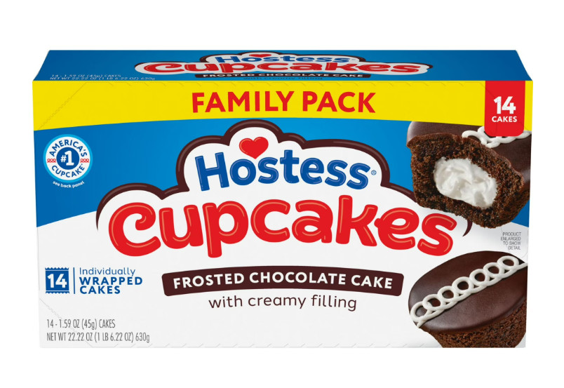 Hostess Cupcakes, Chocolate Snack Cakes, 22.22 oz Box (14 Count)