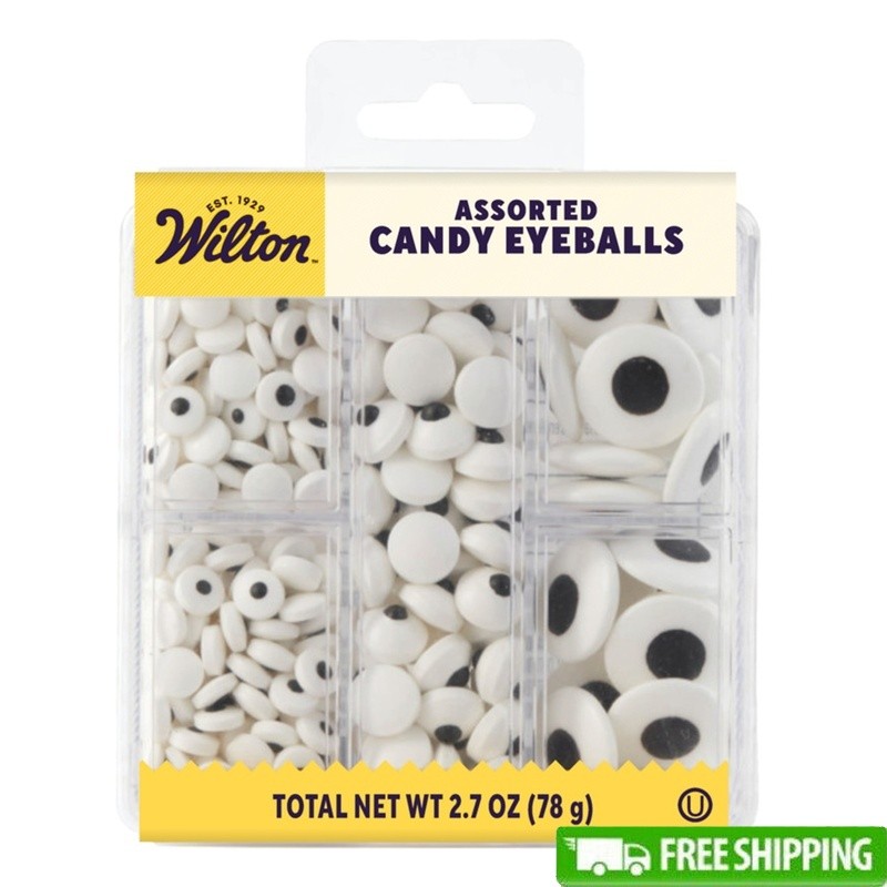 Candy Eyeballs Halloween Baking Fun Edible Eyes Decorating Treats Tackle Box New