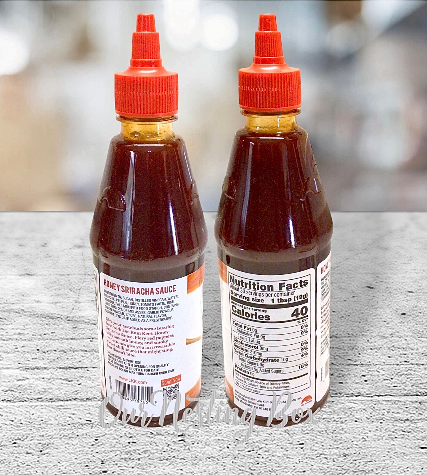 2 Lee Kum Kee Honey Sriracha Chili Sauce 18 Oz – No Preservatives, Non-GMO
