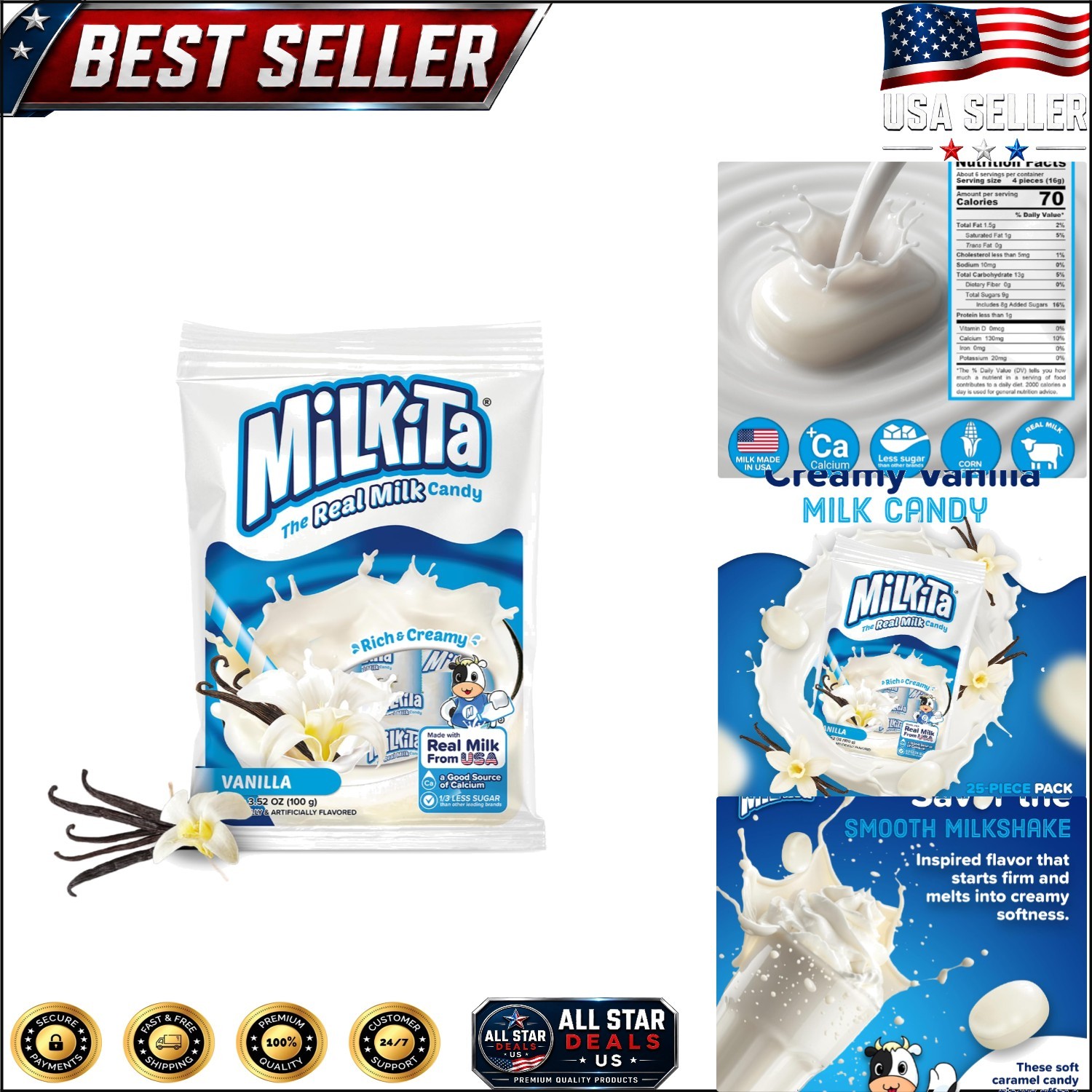 Healthy Vanilla Milk Candy – Fat-Free, Gluten-Free Sweets for Kids & Adults