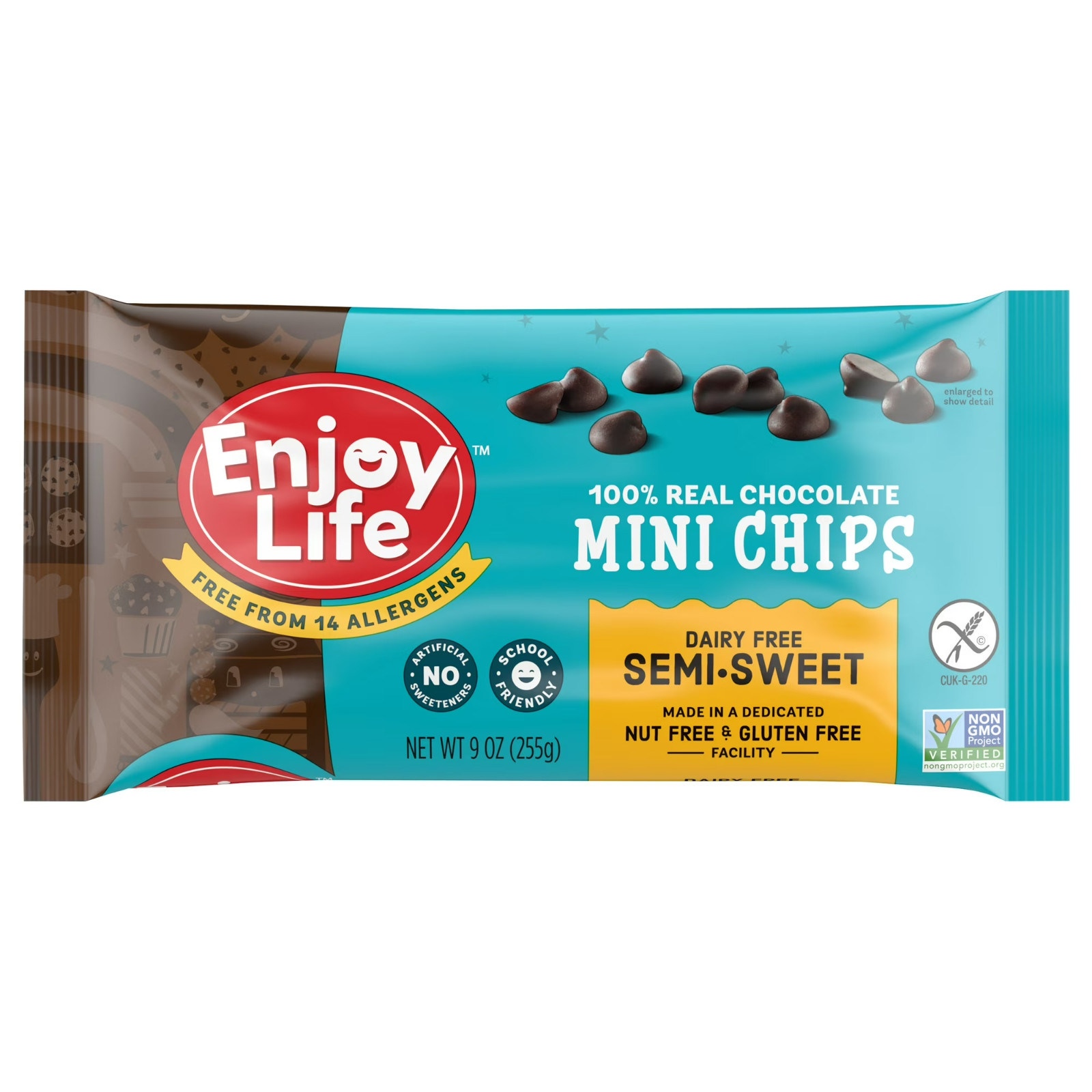Enjoy Life Semi-Sweet Mini Chips, Dairy Free Chocolate Chips, 9 oz