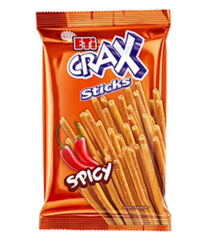 9 Pack X ETi Crax Extra Spicy Flavor Biscuit Sticks (45 Gram)⭐FREE SHIPPING⭐