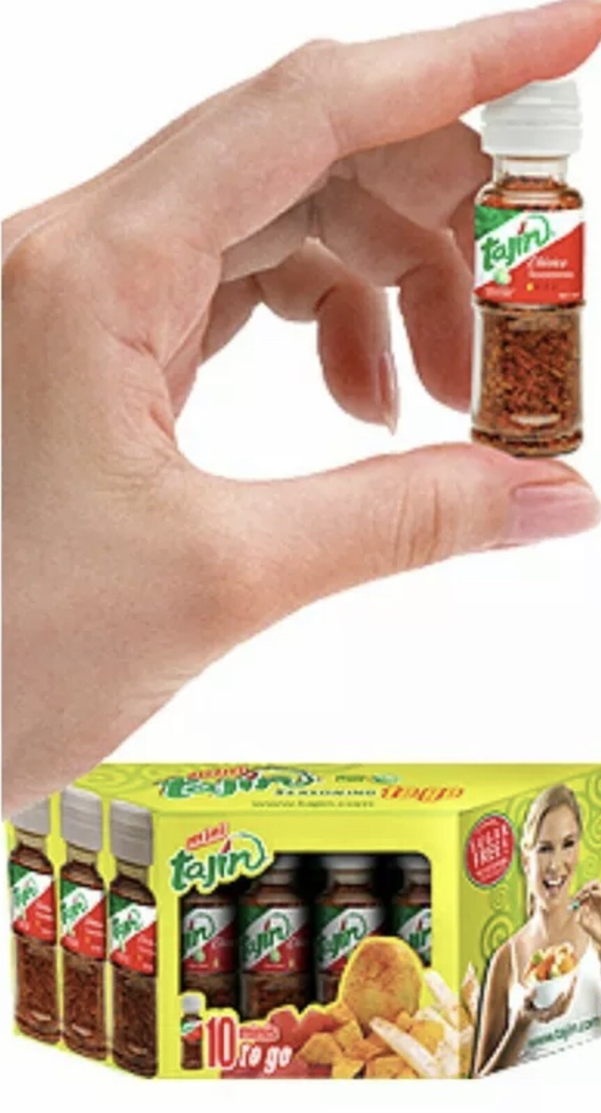 Mini Tajin To Go Classico Chile Polvo Chili Powder Fruits Veggies 10 Pcs Mexico