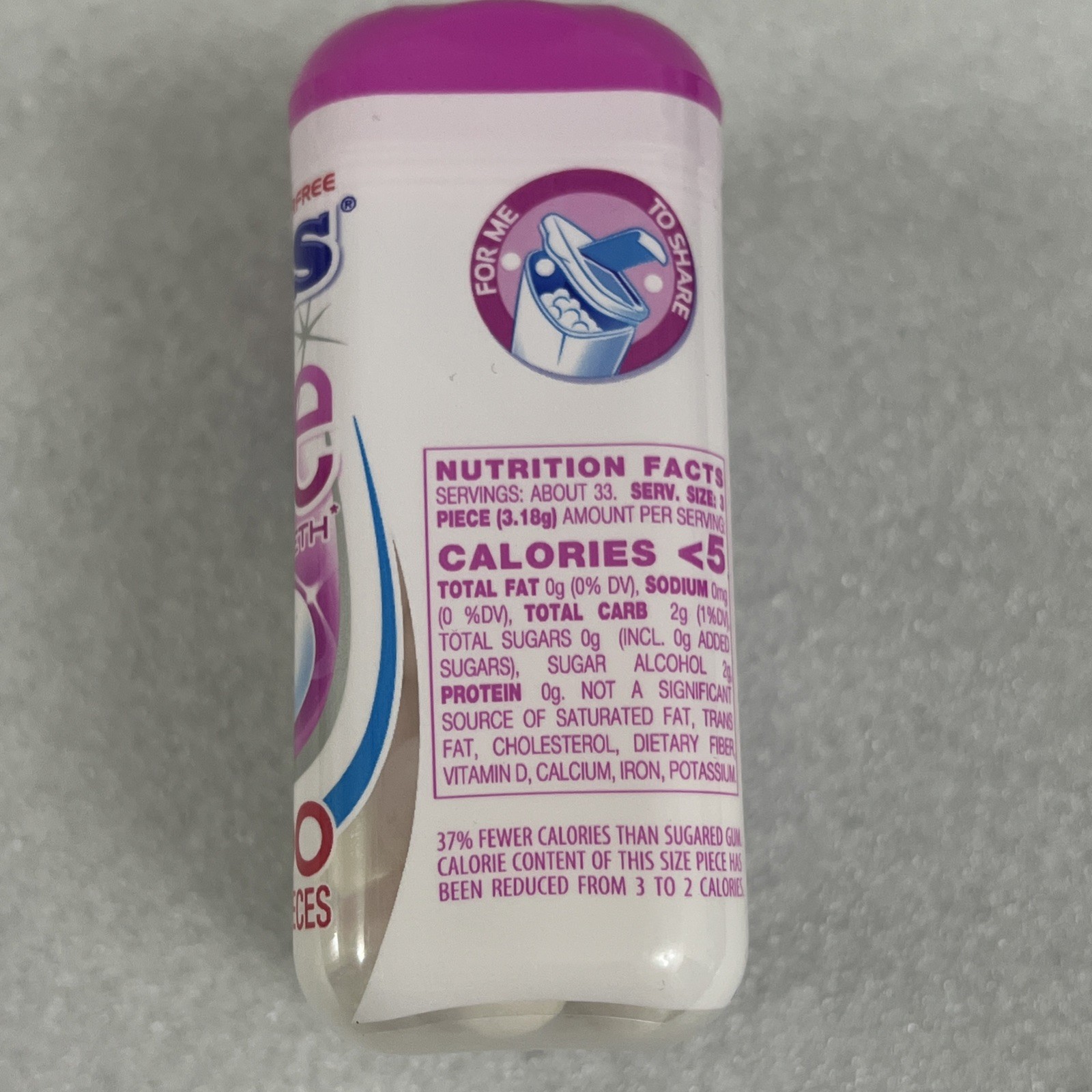 Always White Sugar-Free Chewing Gum with Xylitol, Bubble Fresh, 100 Piece Bottle