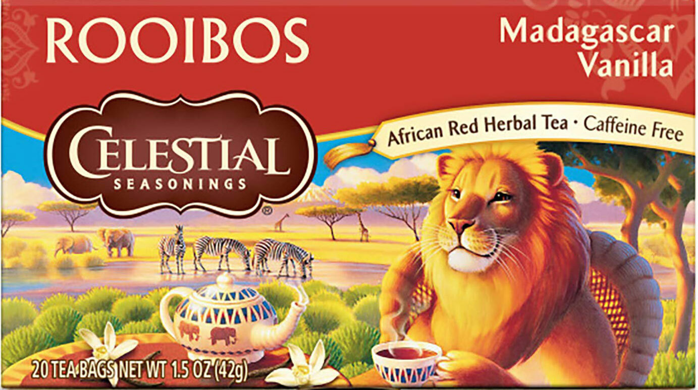 Celestial Seasonings Madagascar Vanilla Rooibos African Red Herbal – 20 tea bags