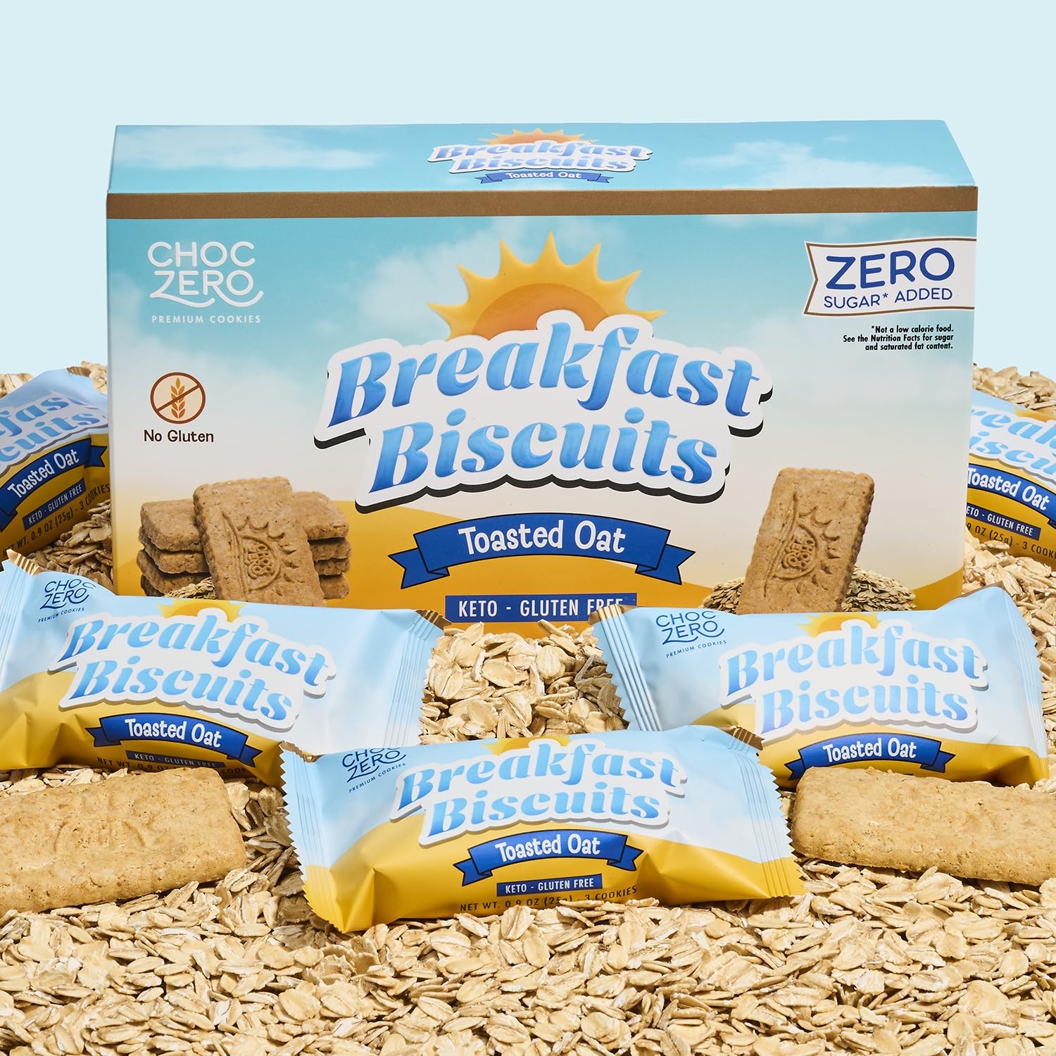 ChocZero Sugar Free Toasted Oat Breakfast 9 Ounce (Pack of 1), brown