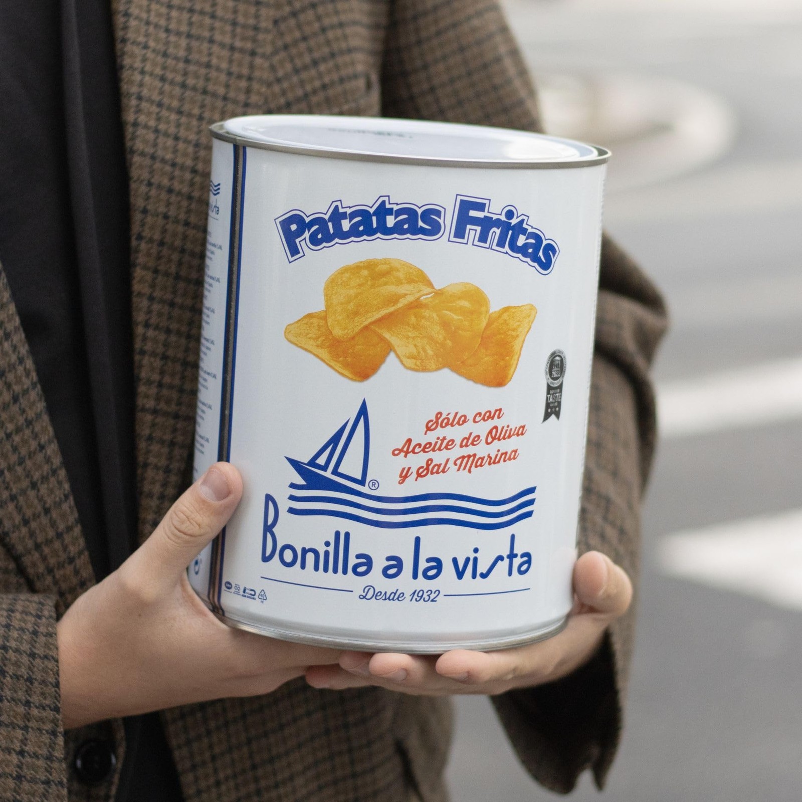 Bonilla a la Vista Potato Chips – 275g Tin 9.7 Ounce (Pack of 1)
