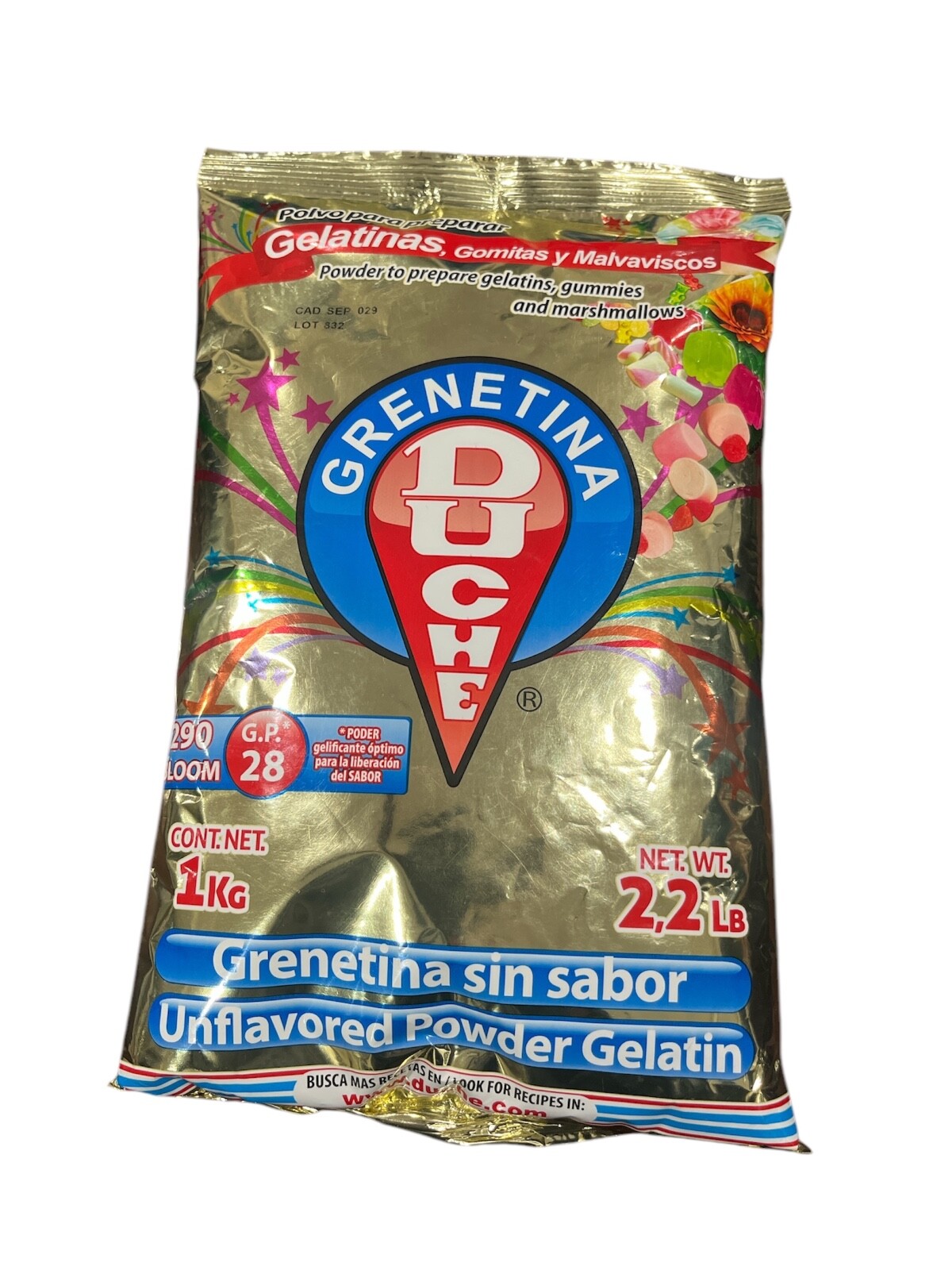 grenetina DUCHE autentica bolsa Dorada 1kg