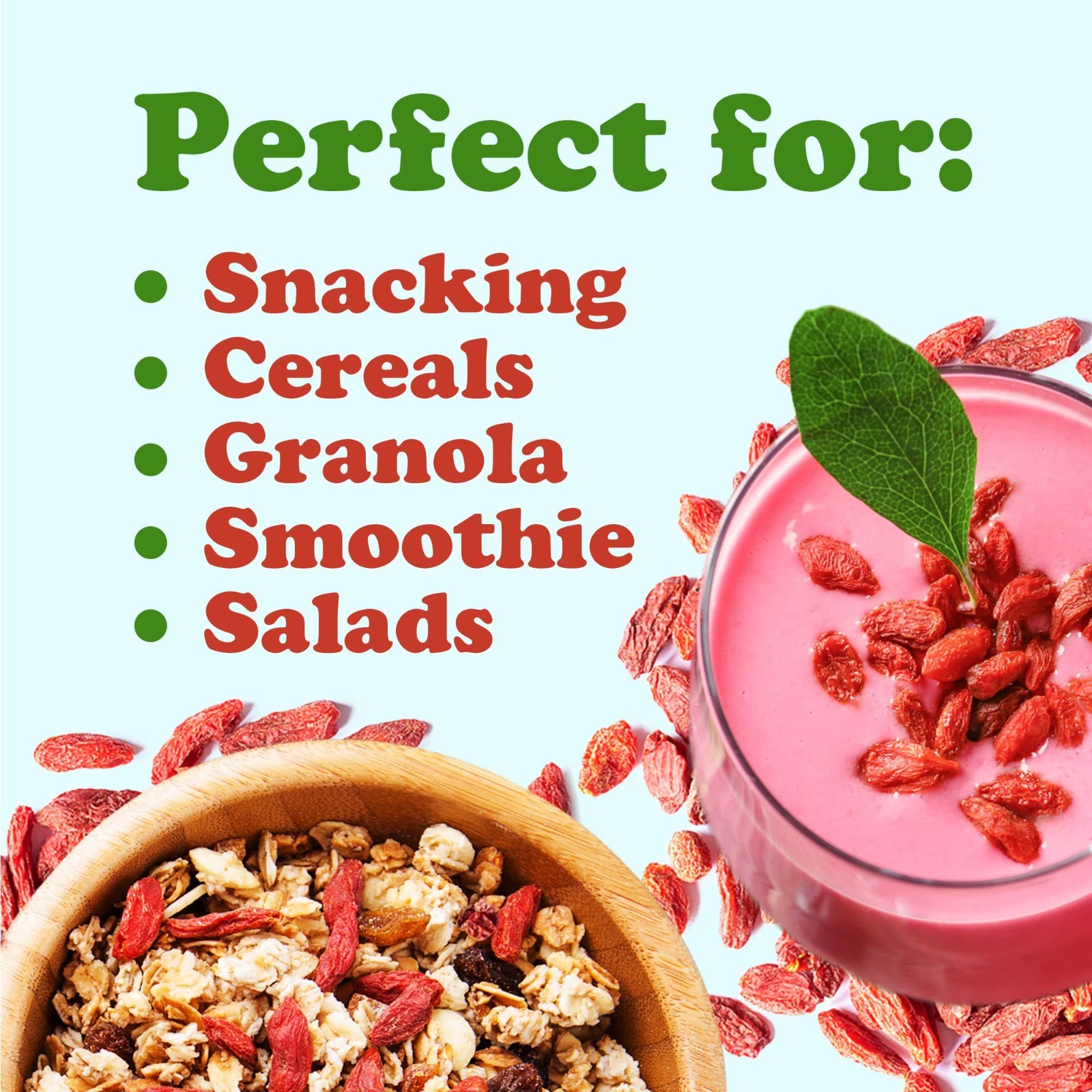 Organic Goji Berries – Non-GMO, Raw, Vegan – by Food To Live