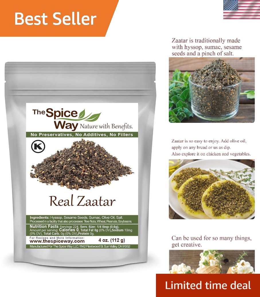 Traditional Middle Eastern Za’atar Blend – 4 oz of Pure Flavor & Freshness