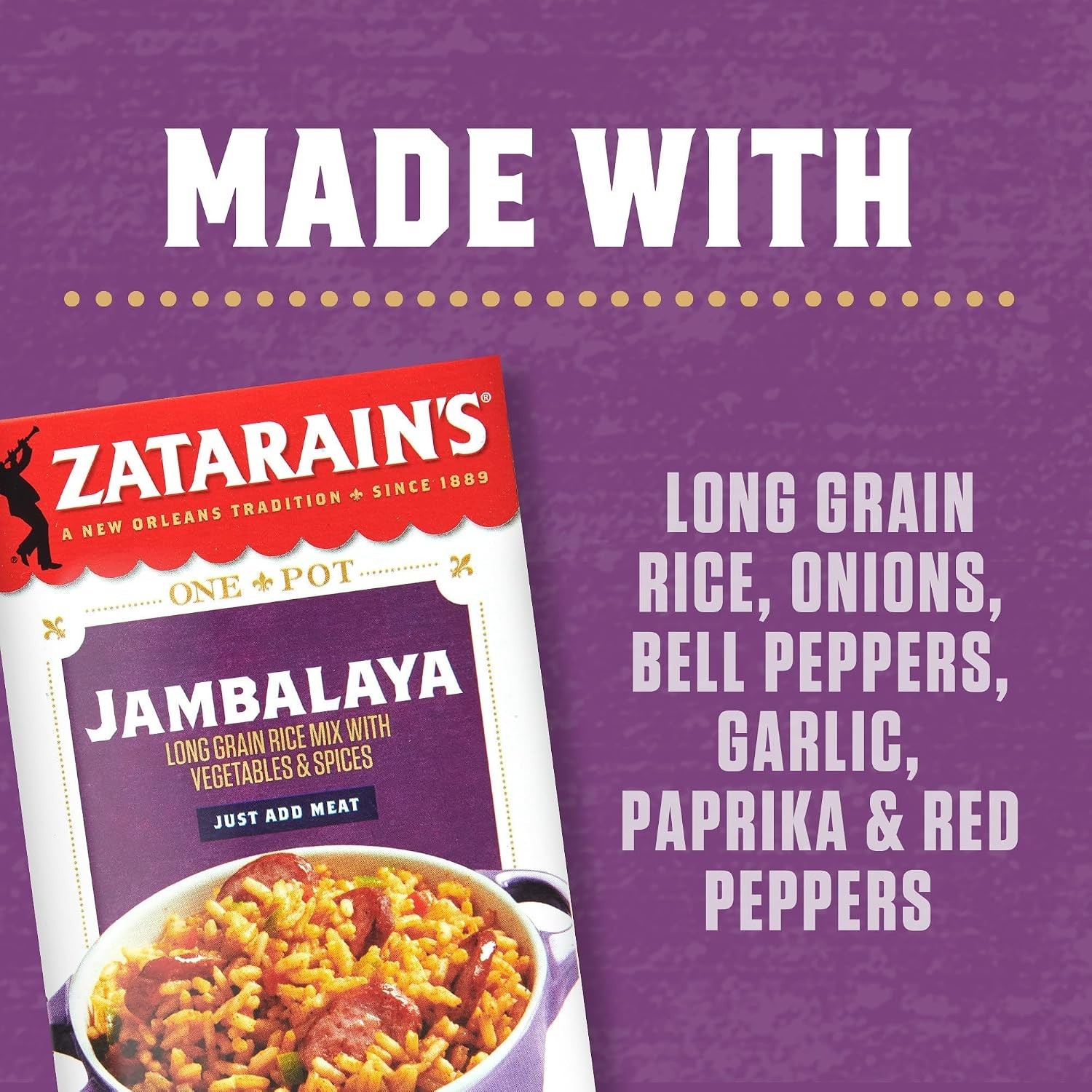 Convenient 8 oz Jambalaya Rice Mix, Gluten-Free with Bold Flavors – Easy Dinner