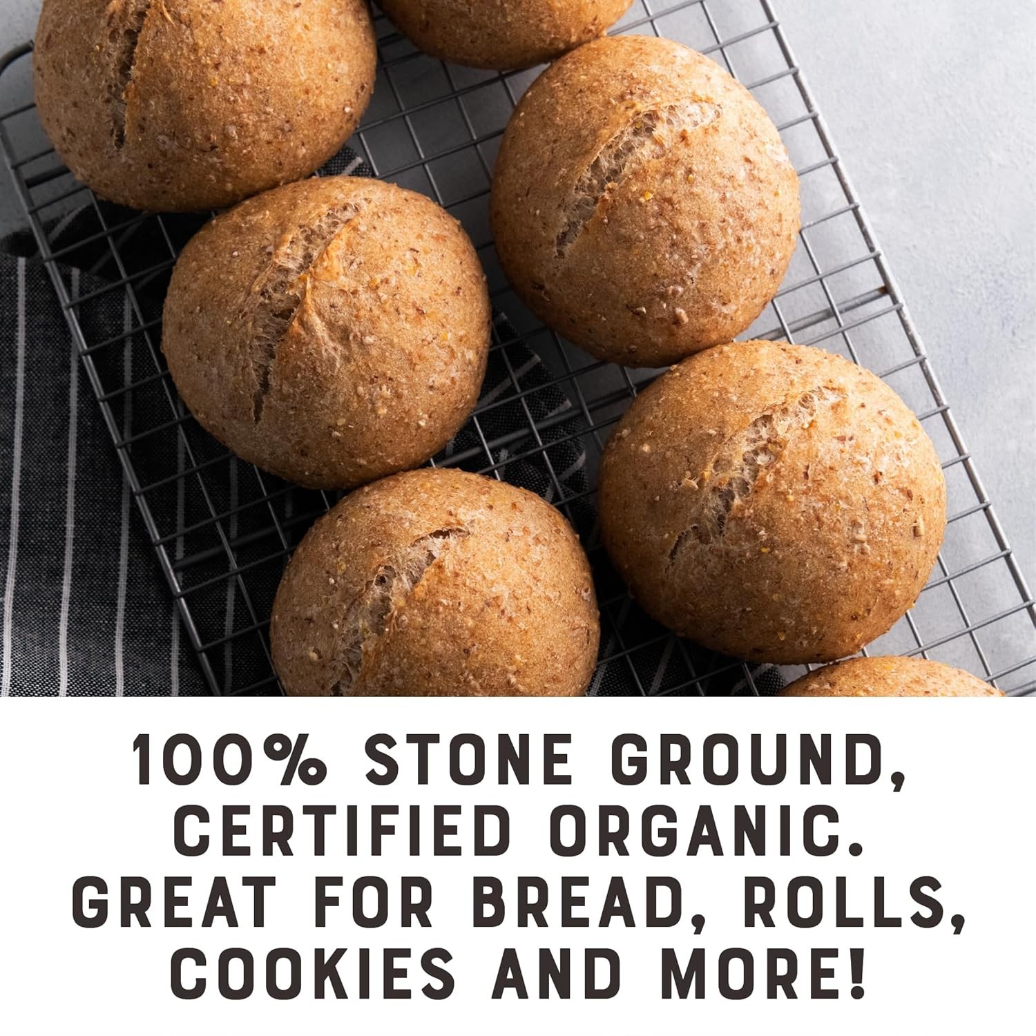 4 PACK – Bob’s Red Mill Organic Flour Whole Wheat 5 lb (Total 20 lb) FRESH!!