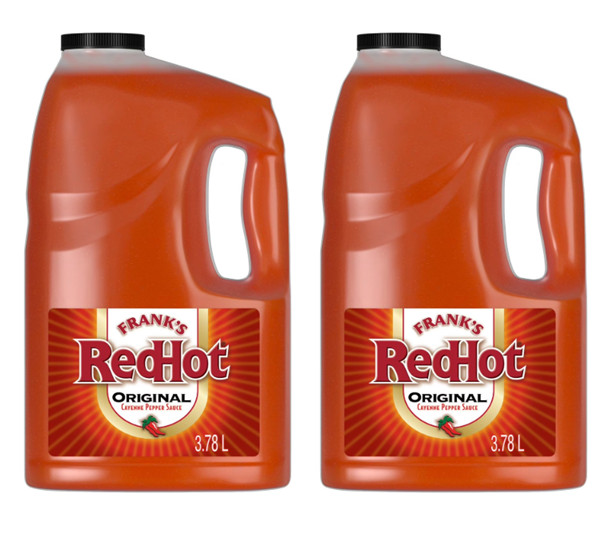 2 pack Frank’s RedHot Original Cayenne Pepper Hot Sauce, 1 gal. FREE shipping