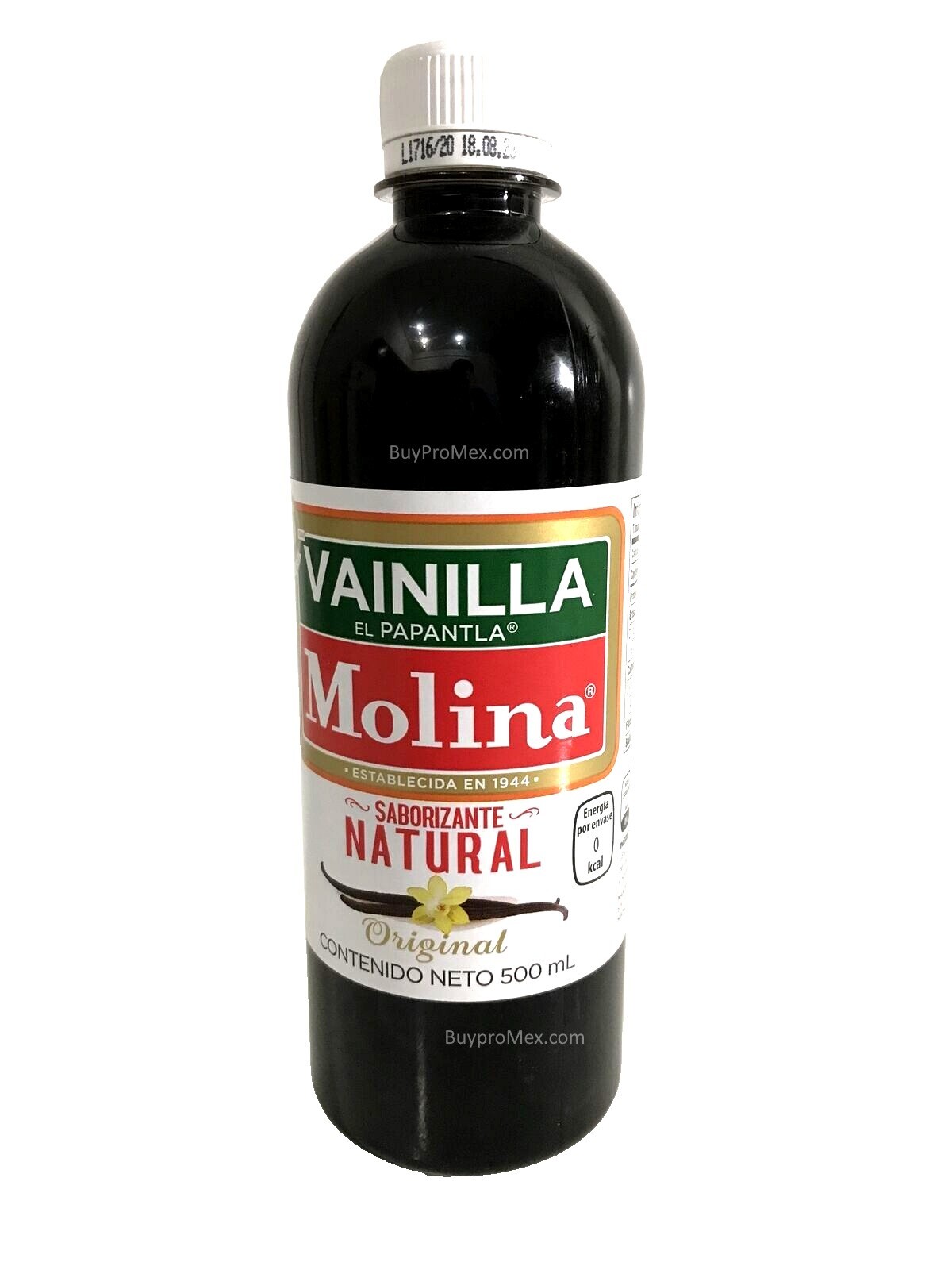 Vainilla Molina 500ml/16.8 Oz Mexican Vanilla Molina Extract BestSell In Mexico