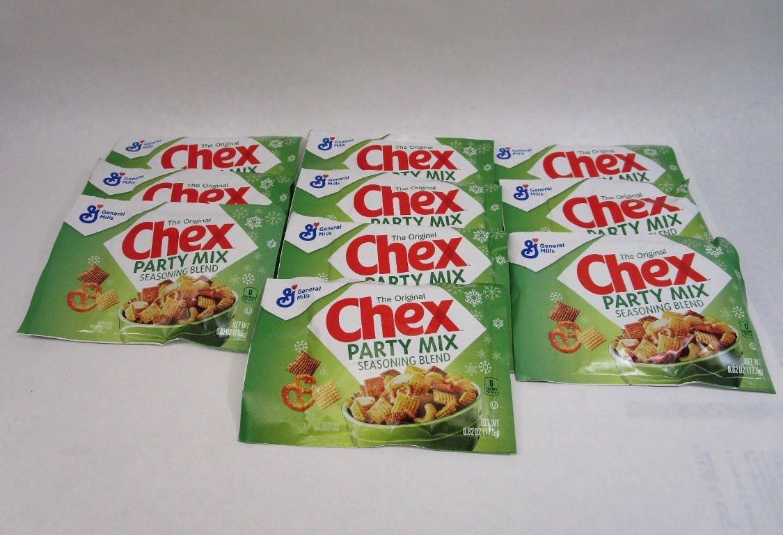 THE ORIGINAL CHEX MIX PARTY SEASONING PACKET NEW .62OZ ea. QTY 10 8/27 exp.
