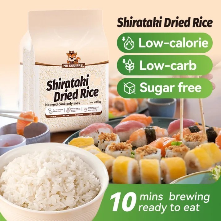 Shirataki (Konjac) Dried Rice