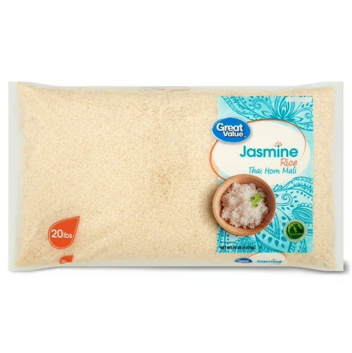 2 pack Great Value Jasmine Rice, 20 lb