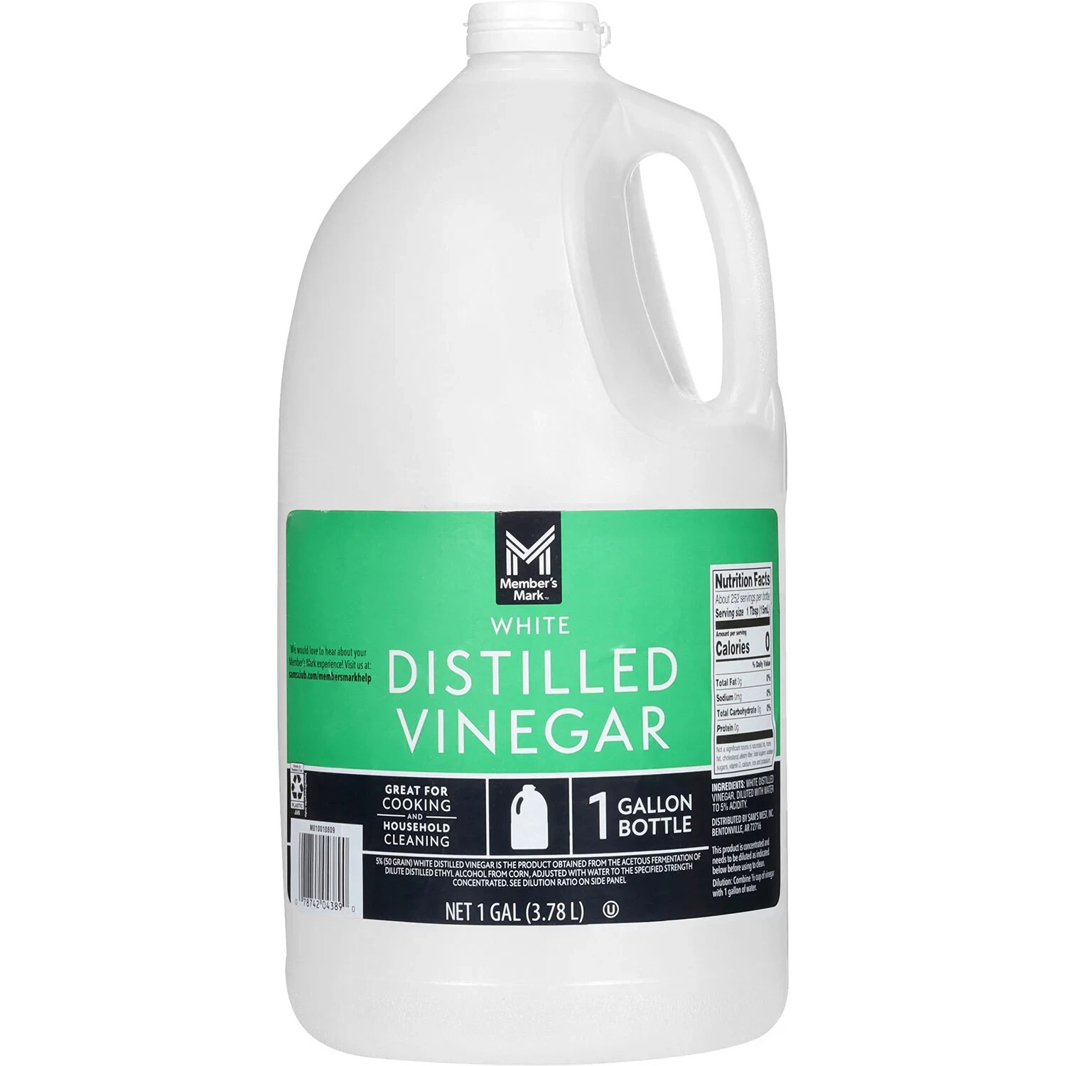 Member’s Mark Distilled White Vinegar 1 Gallon 2 Pack Multipurpose Cleaner.
