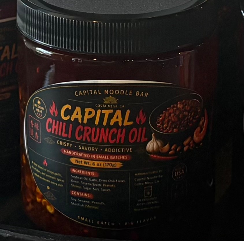 Capital chili crunch oil 6 oz