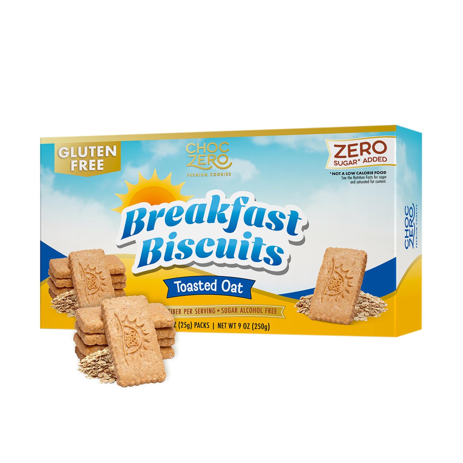 ChocZero Sugar Free Toasted Oat Breakfast 9 Ounce (Pack of 1), brown