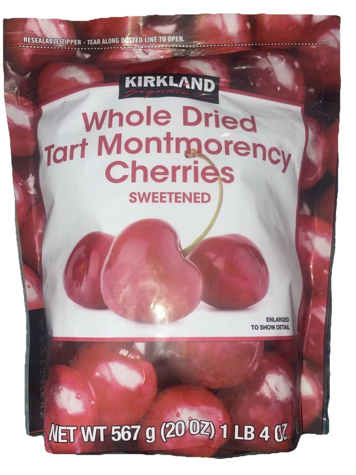 Kirkland Signature Whole Dried Tart Montmorency Cherries 20 Oz / 1LB 4 Oz