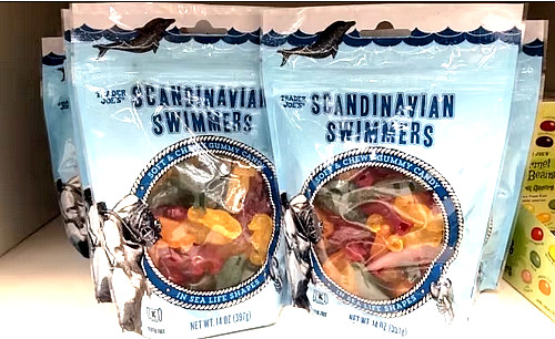 3 X Trader Joes Scandinavian Swimmers Soft & Chewy Gummy Candy Fruit Flavor