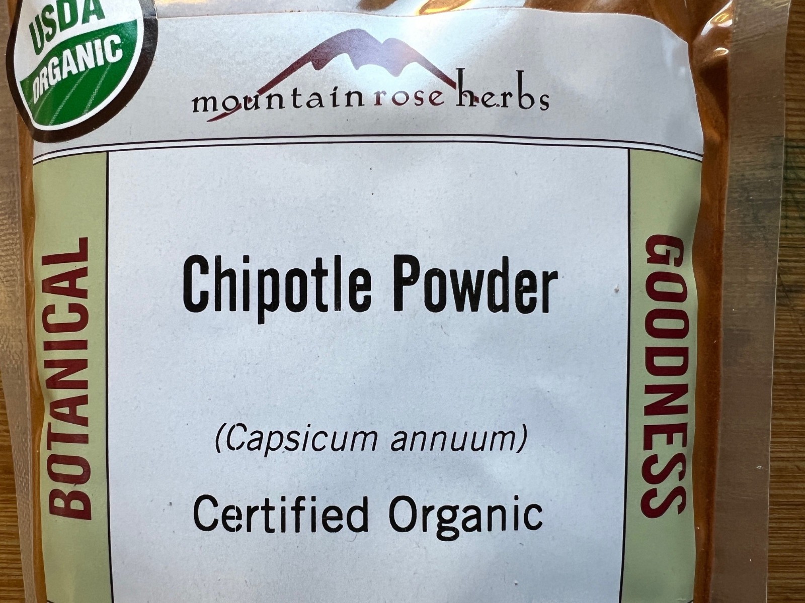 Chipotle Powder Organic, Mountain Rose Herbs. 1 oz